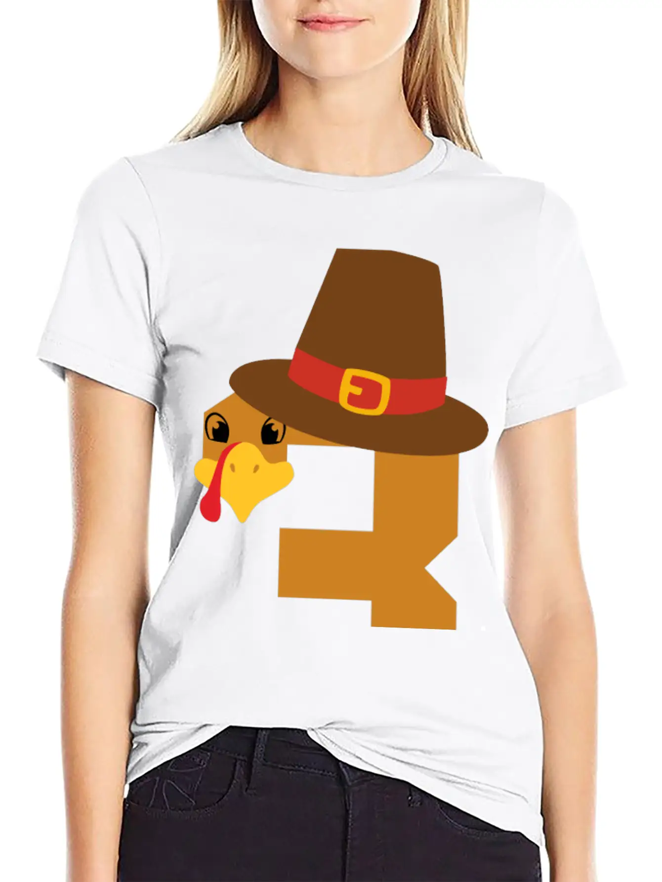 Number 3 Turkey Thanksgiving Outfit Boy 3 Year Old Unisex Short Sleeve Soft Cotton T-Shirt – Casual Everyday Wear