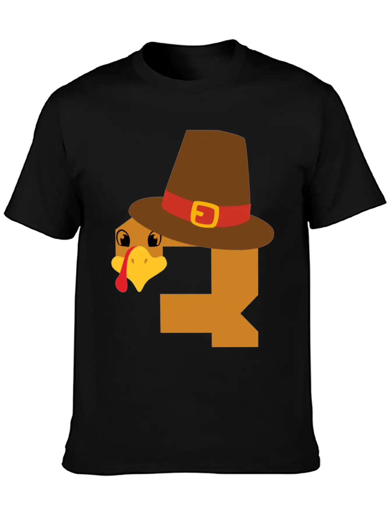 Number 3 Turkey Thanksgiving Outfit Boy 3 Year Old Unisex Short Sleeve Soft Cotton T-Shirt – Casual Everyday Wear