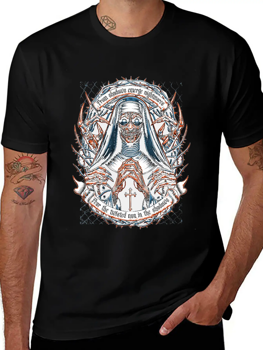 Nun Of Nightmares Unisex Short Sleeve Soft Cotton T-Shirt – Casual Everyday Wear
