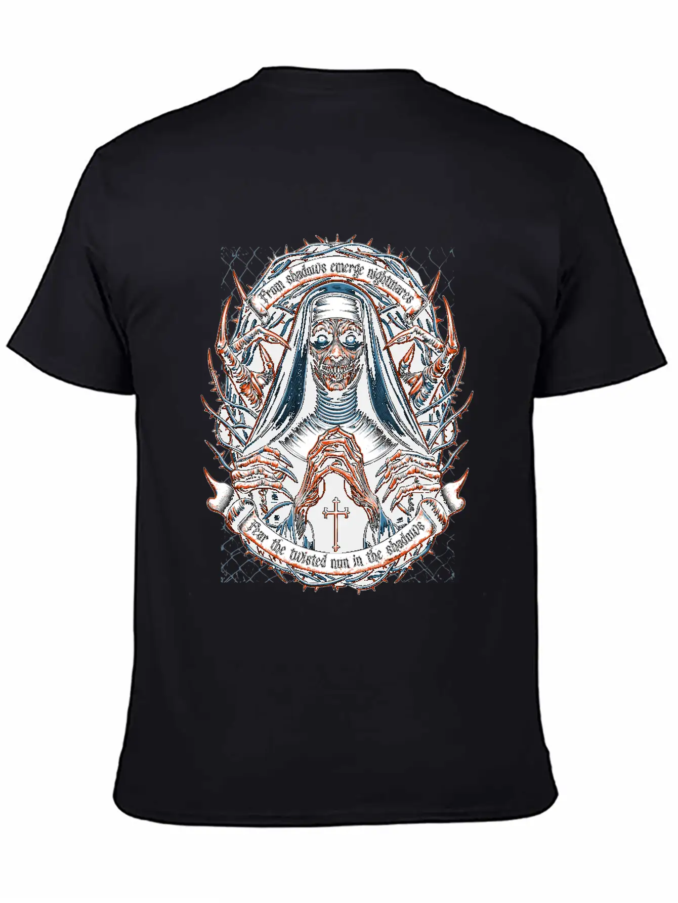 Nun Of Nightmares Unisex Short Sleeve Soft Cotton T-Shirt – Casual Everyday Wear