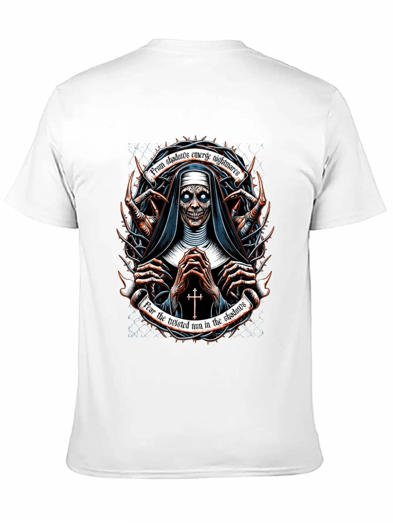 Nun Of Nightmares Unisex Short Sleeve Soft Cotton T-Shirt – Casual Everyday Wear