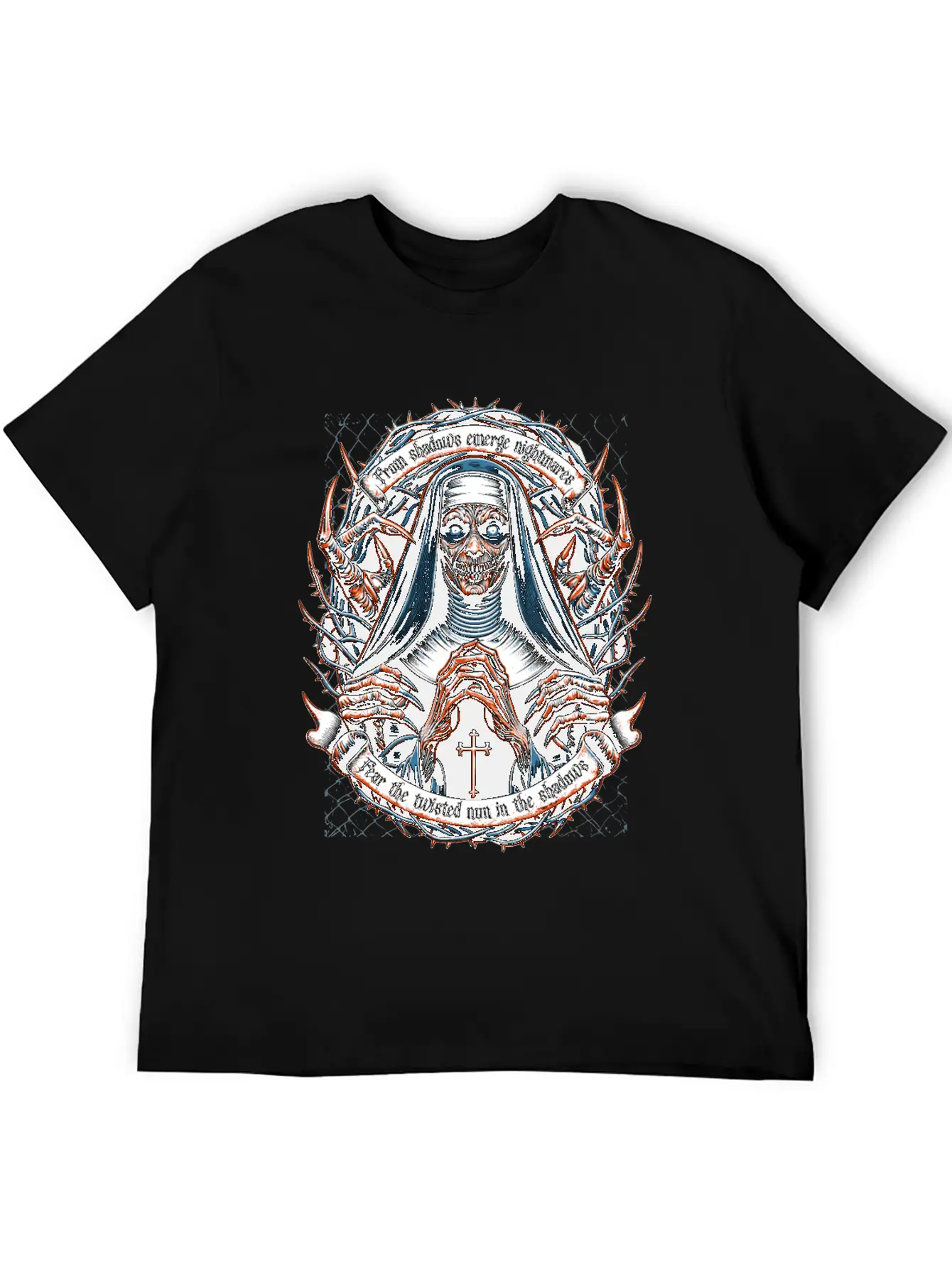 Nun Of Nightmares Unisex Short Sleeve Soft Cotton T-Shirt – Casual Everyday Wear