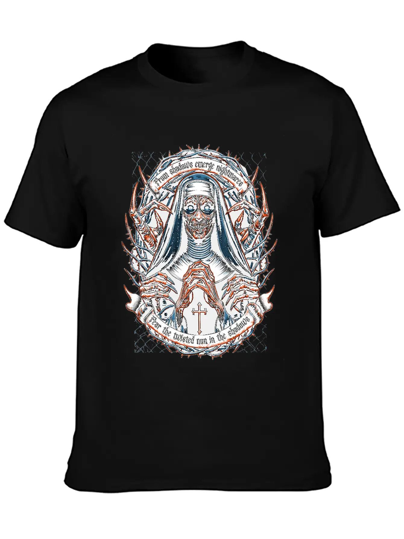 Nun Of Nightmares Unisex Short Sleeve Soft Cotton T-Shirt – Casual Everyday Wear