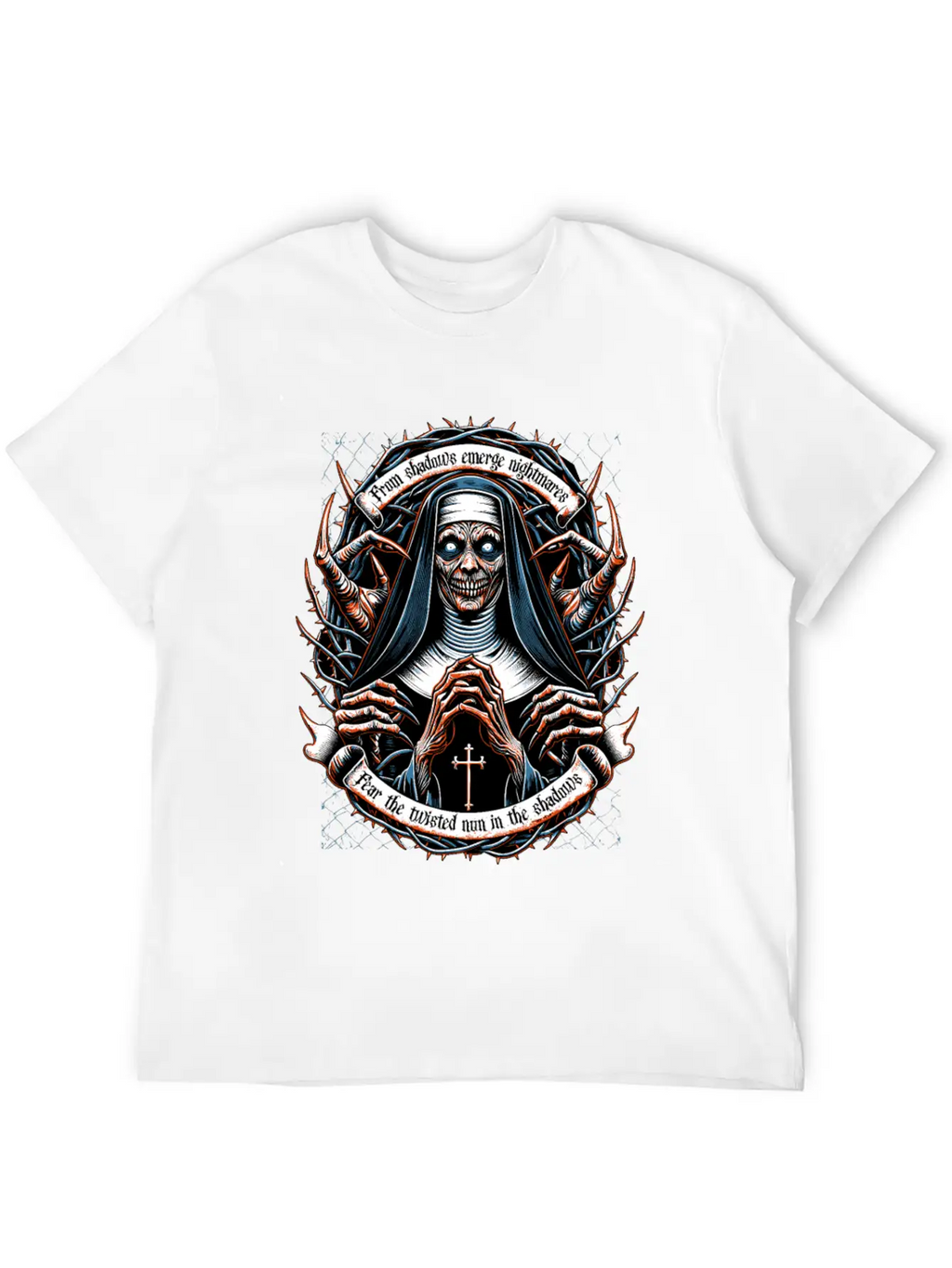 Nun Of Nightmares Unisex Short Sleeve Soft Cotton T-Shirt – Casual Everyday Wear