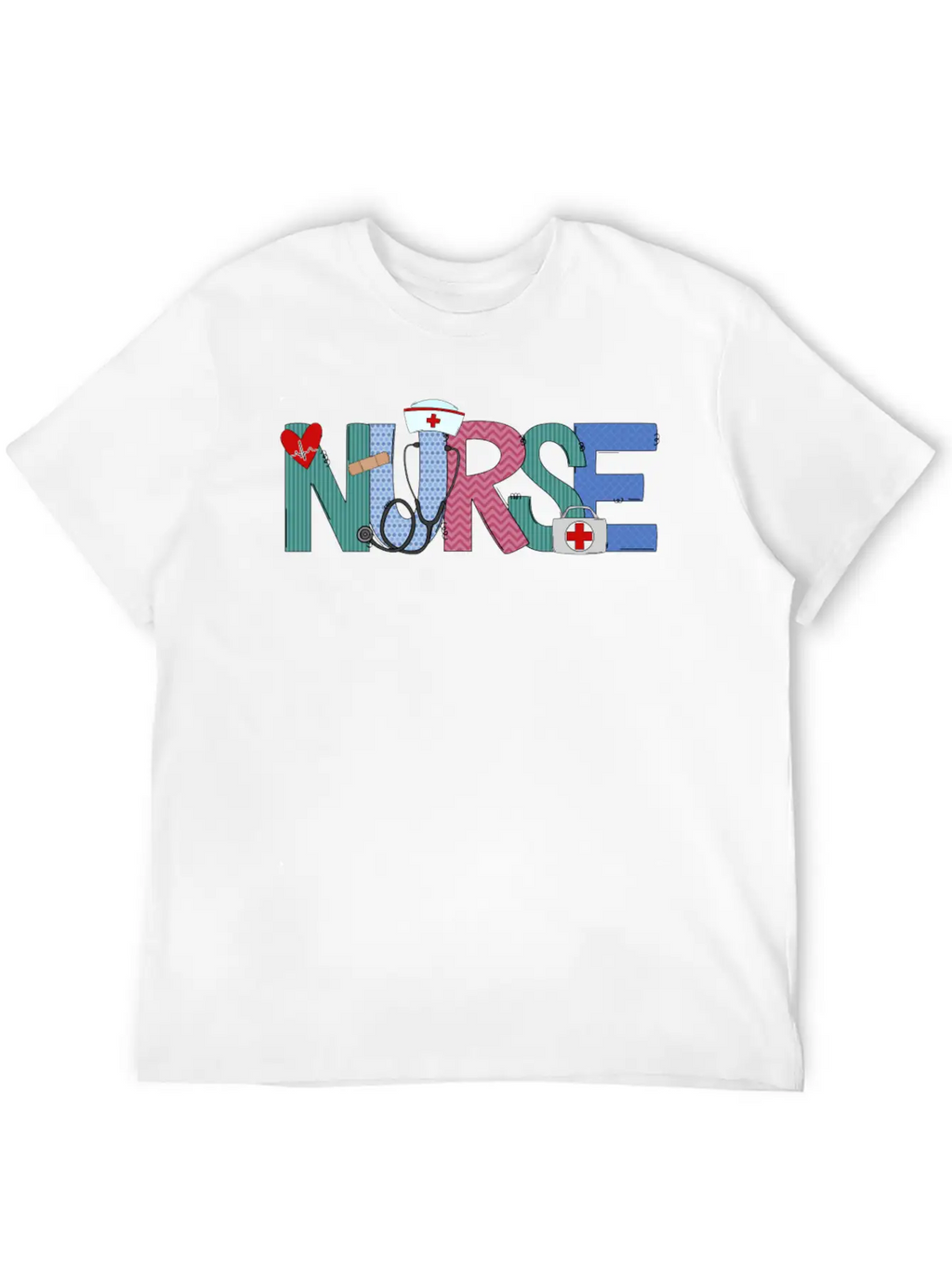 Nurse Doodle Life Heart Motivational Help Breathable Soft Cotton T-Shirt – Timeless Casual Look