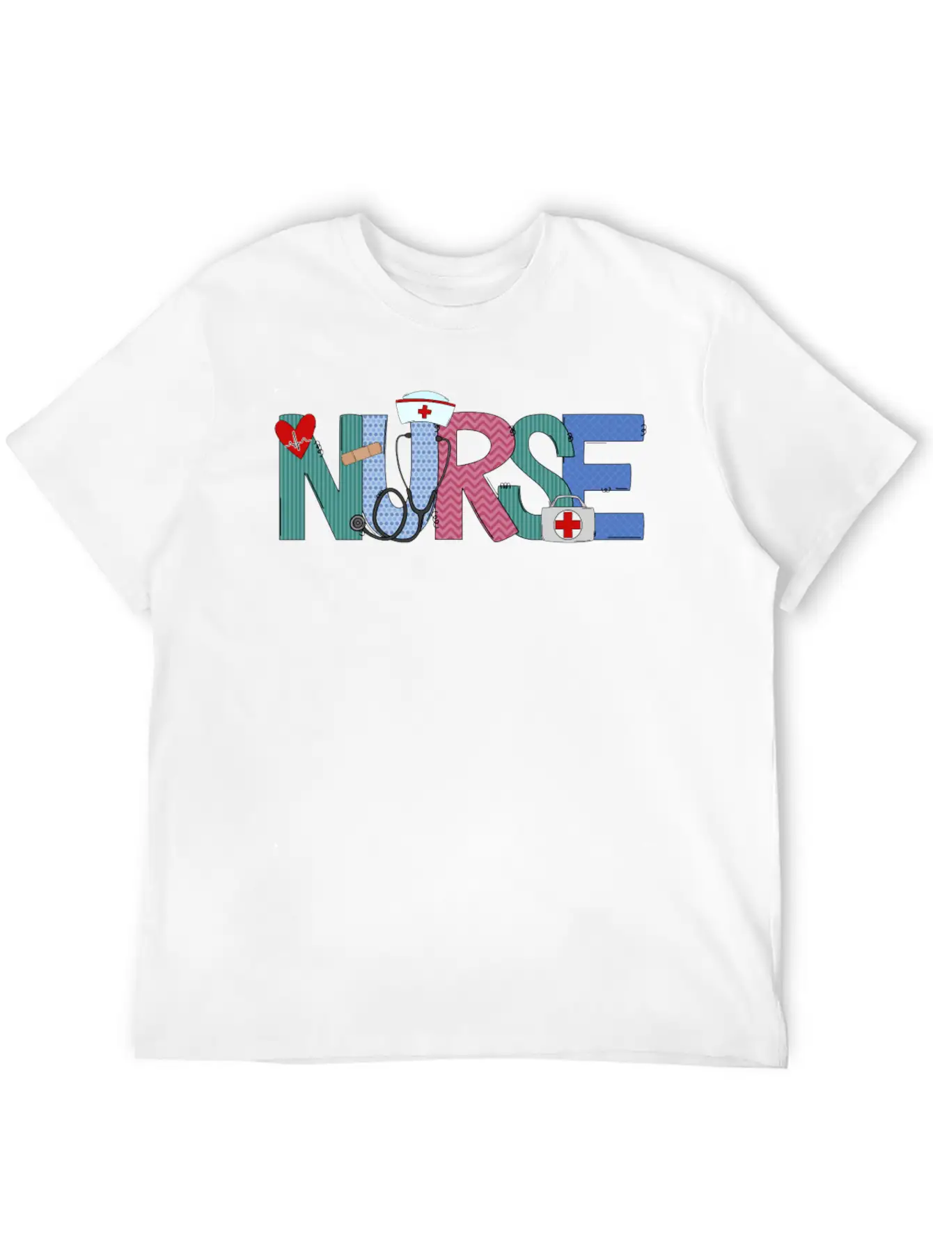 Nurse Doodle Life Heart Motivational Help Breathable Soft Cotton T-Shirt – Timeless Casual Look