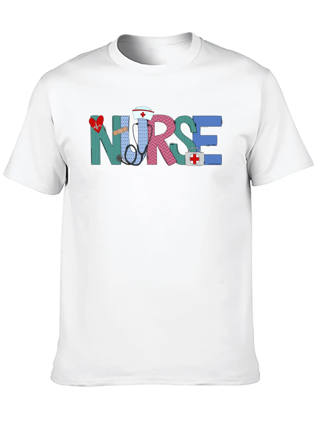 Nurse Doodle Life Heart Motivational Help Breathable Soft Cotton T-Shirt – Timeless Casual Look