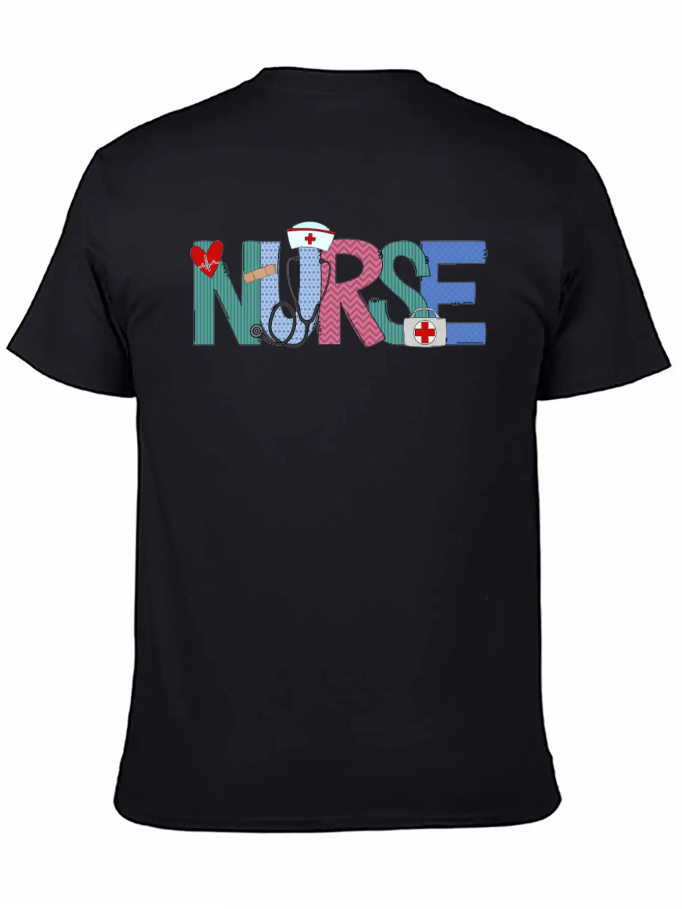 Nurse Doodle Life Heart Motivational Help Breathable Soft Cotton T-Shirt – Timeless Casual Look