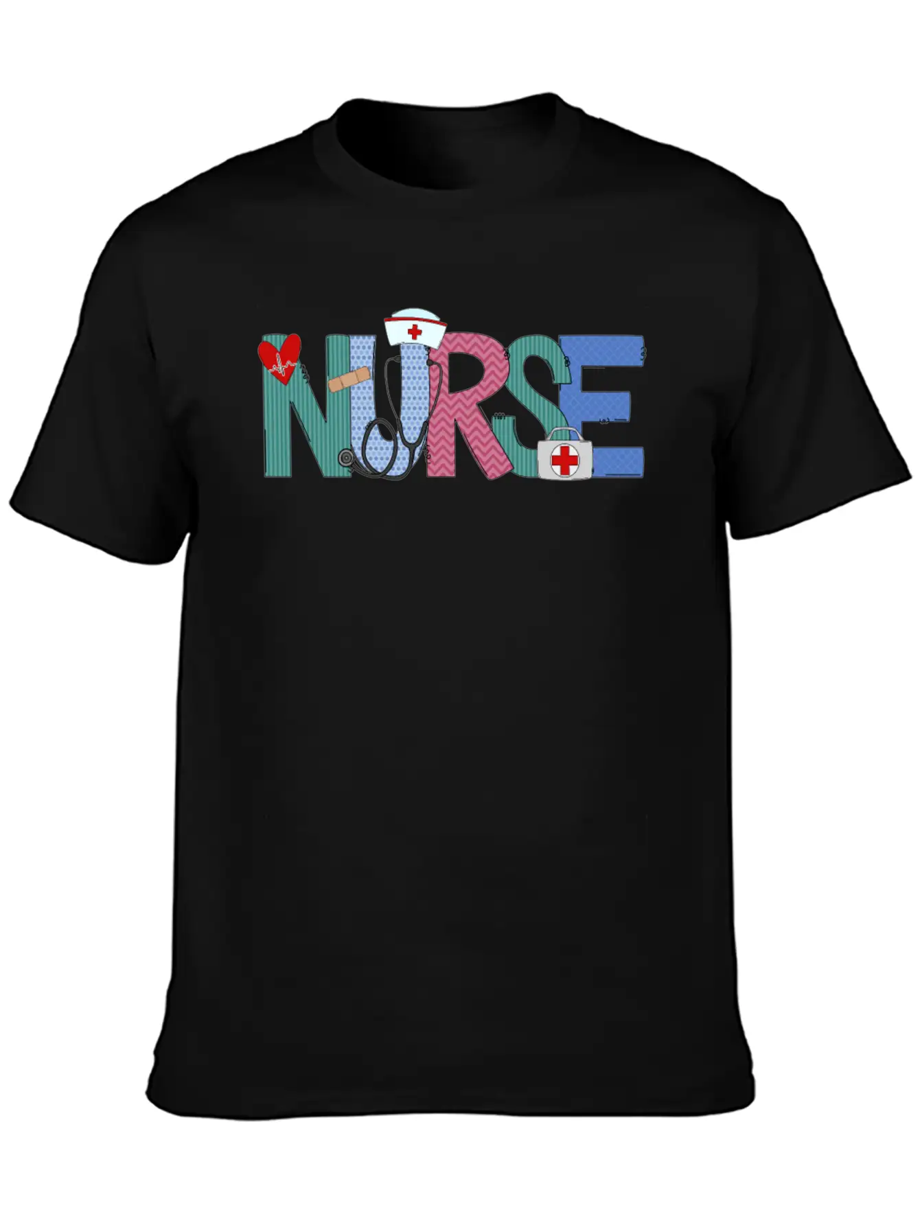 Nurse Doodle Life Heart Motivational Help Breathable Soft Cotton T-Shirt – Timeless Casual Look