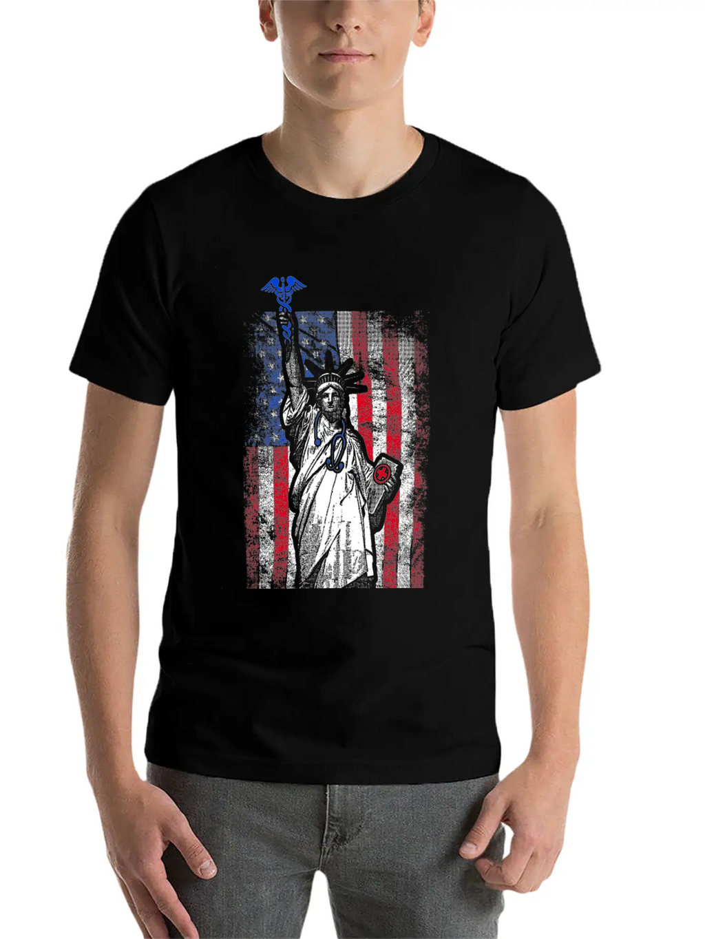 Nurse Flag Liberty Breathable Soft Cotton T-Shirt – Timeless Casual Look