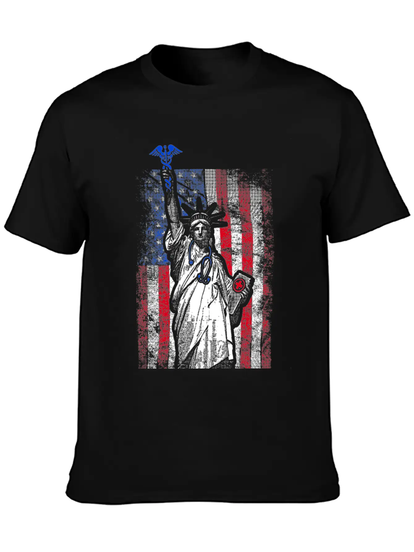 Nurse Flag Liberty Breathable Soft Cotton T-Shirt – Timeless Casual Look