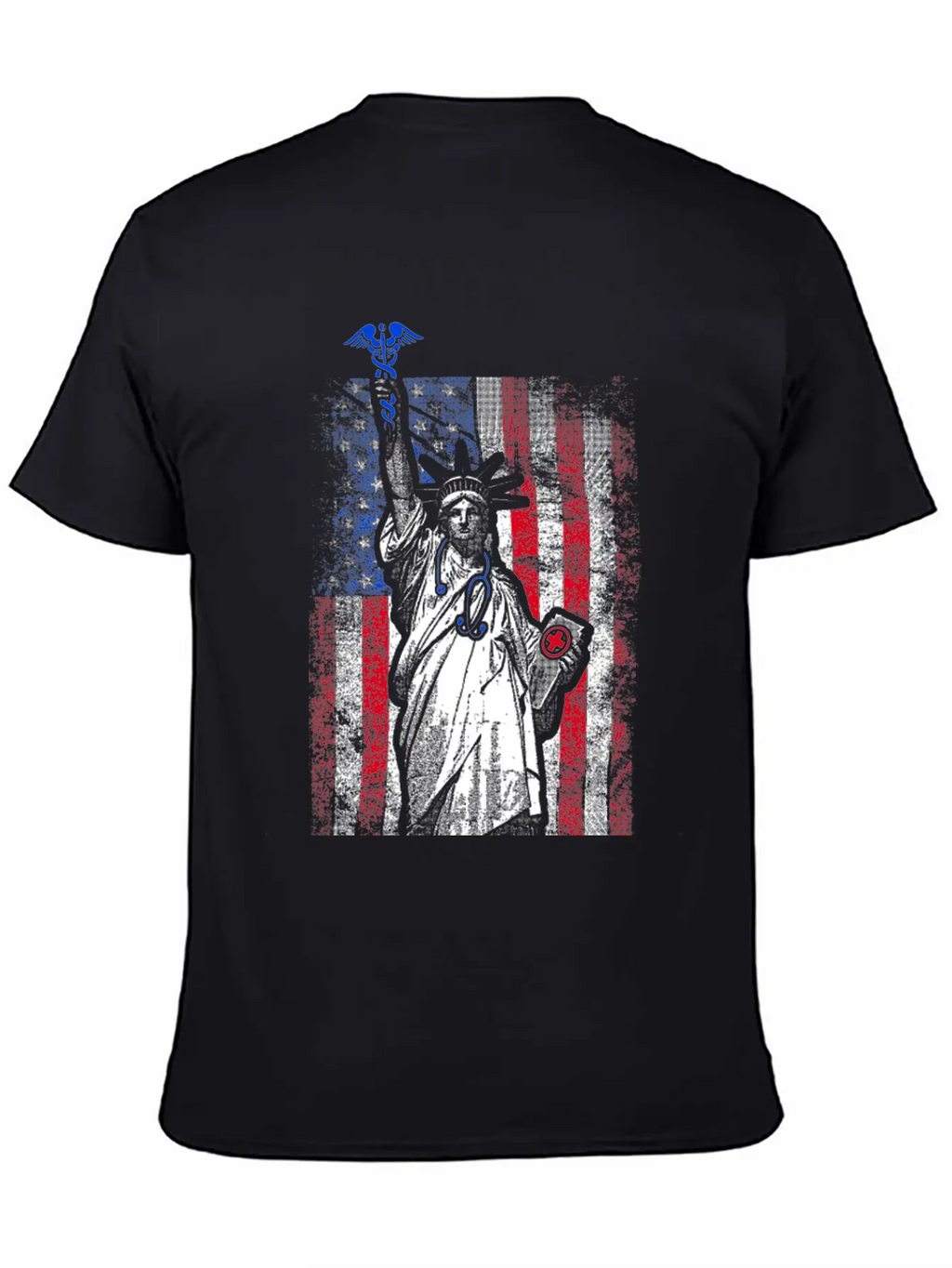 Nurse Flag Liberty Breathable Soft Cotton T-Shirt – Timeless Casual Look