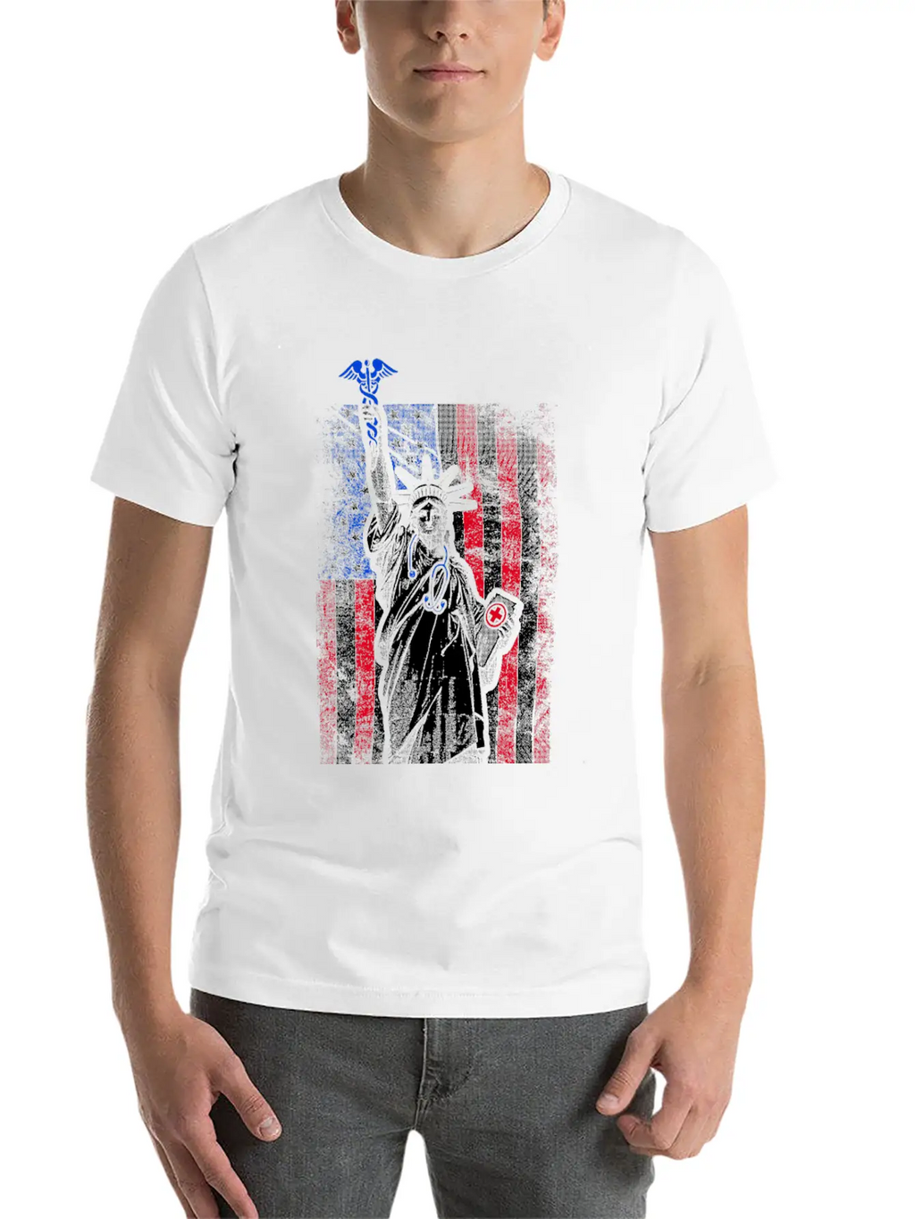 Nurse Flag Liberty Breathable Soft Cotton T-Shirt – Timeless Casual Look