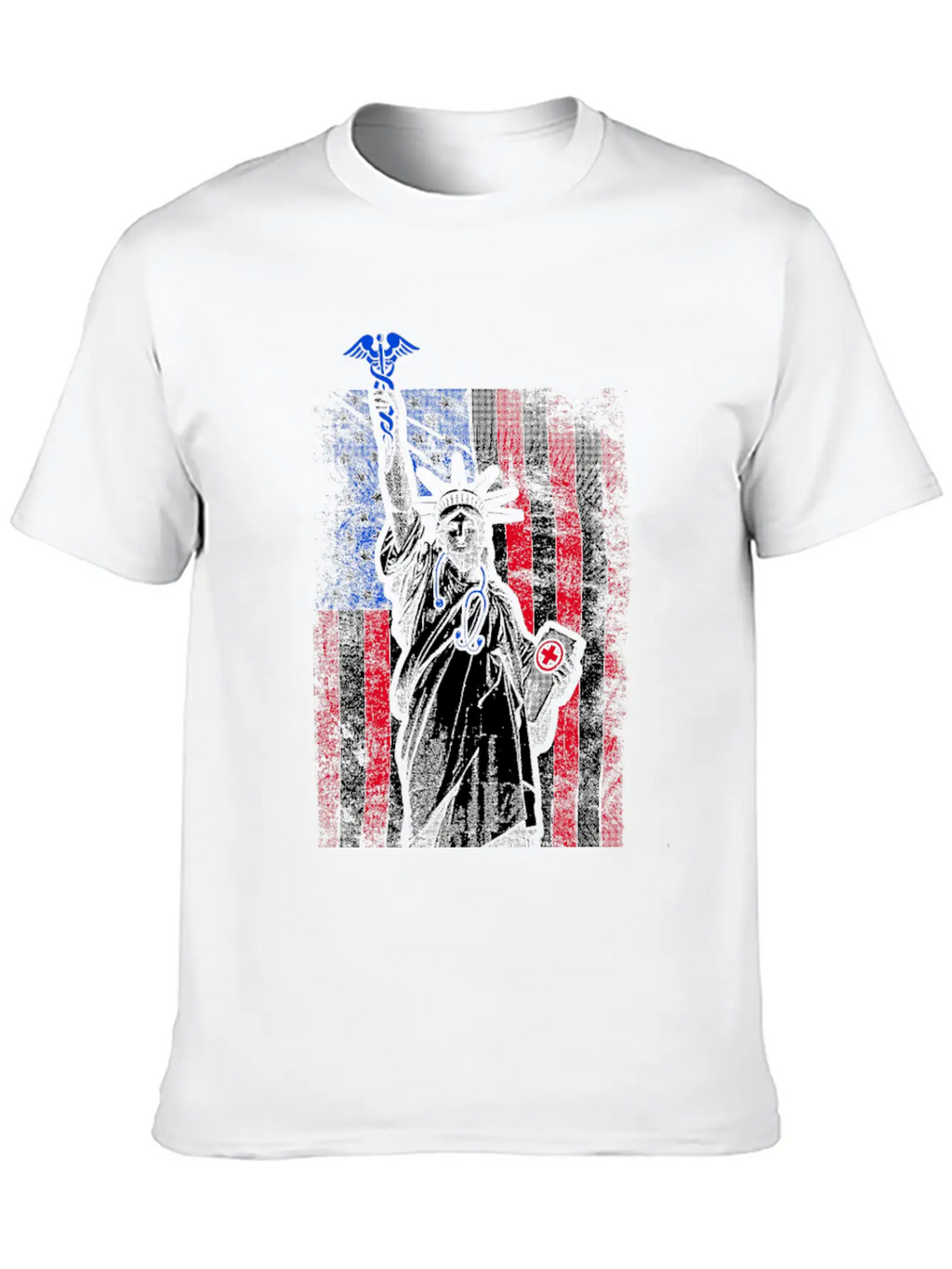 Nurse Flag Liberty Breathable Soft Cotton T-Shirt – Timeless Casual Look