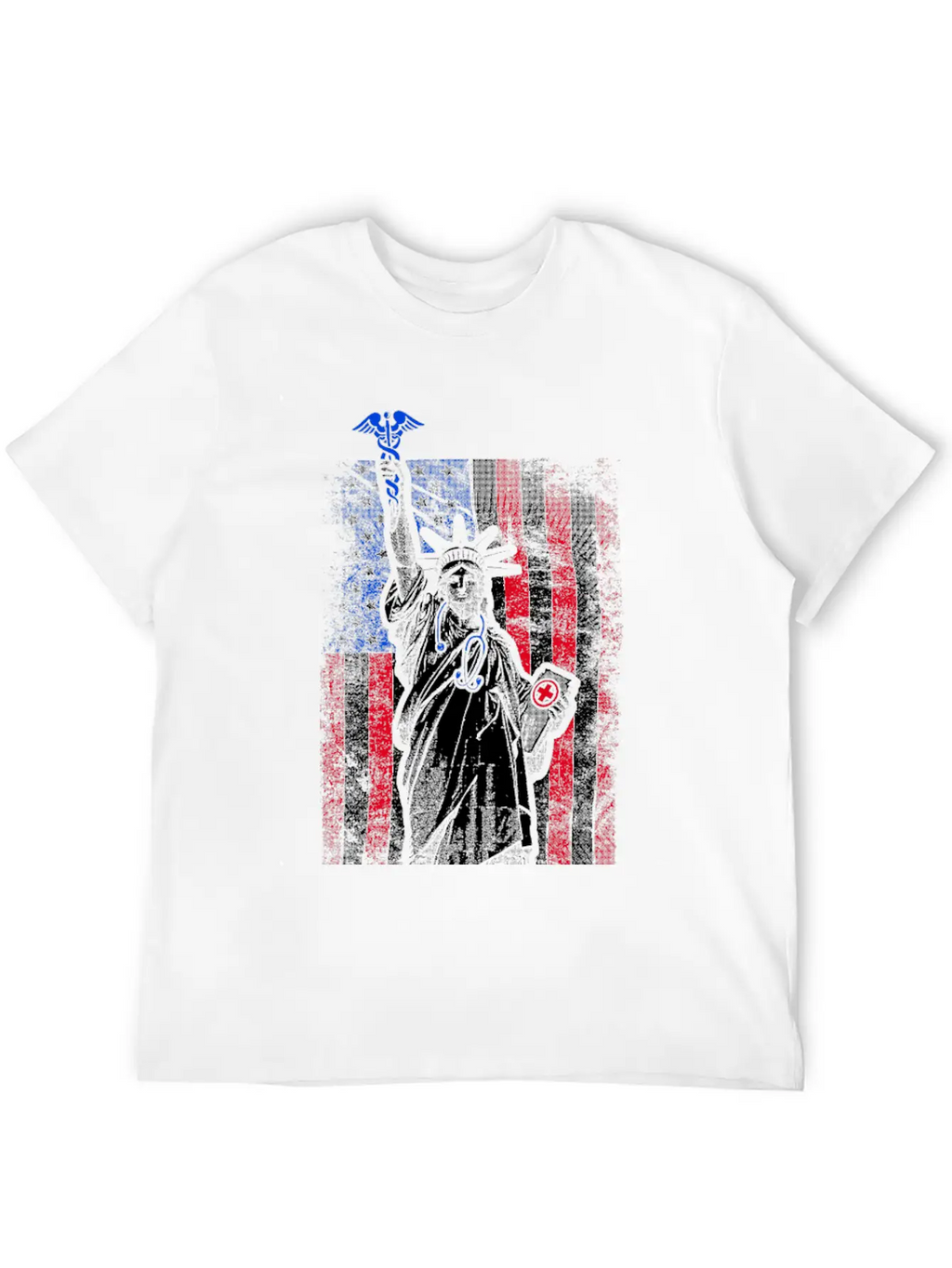 Nurse Flag Liberty Breathable Soft Cotton T-Shirt – Timeless Casual Look