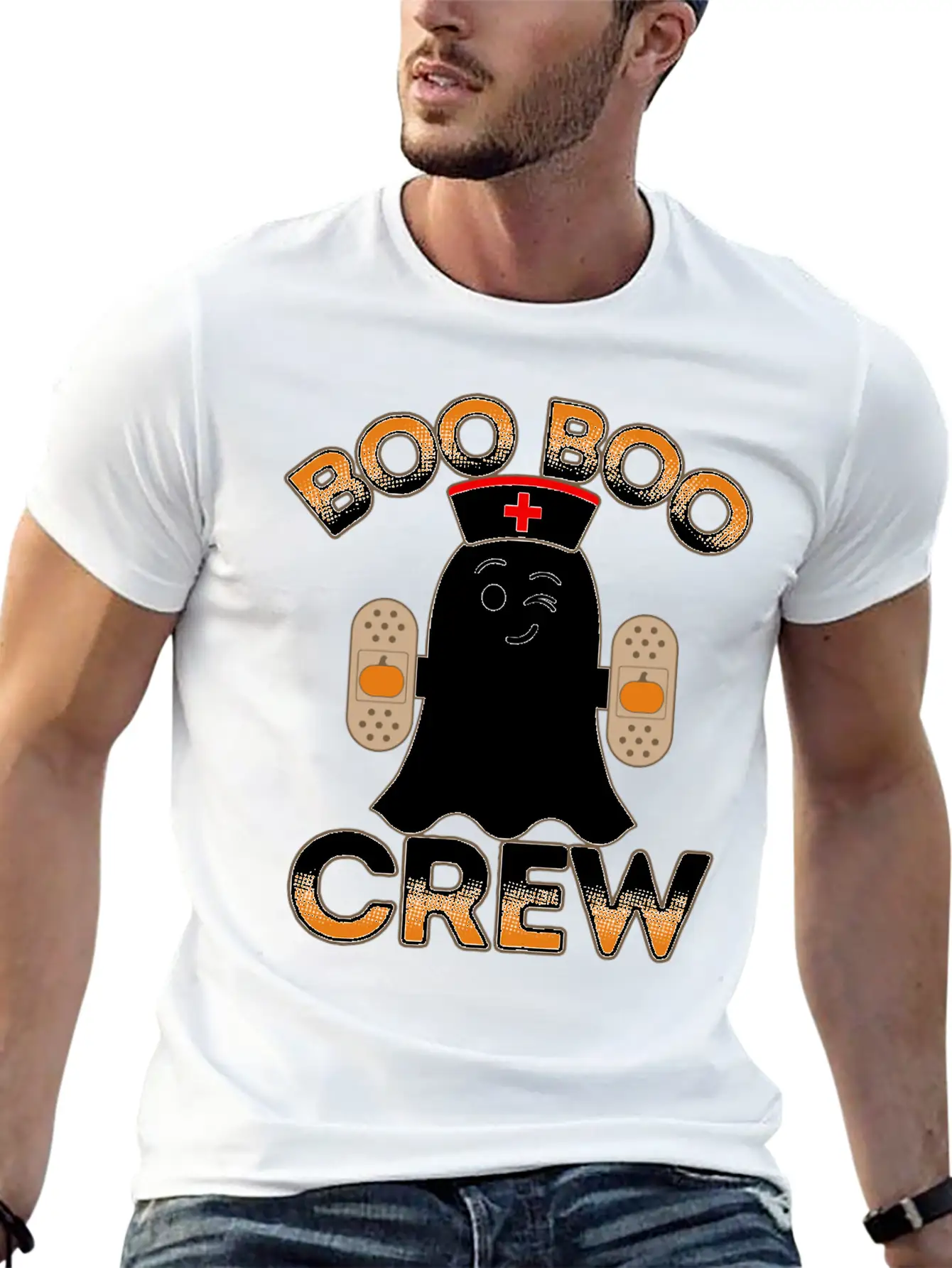 Nurse Halloween For Hospital School Nurse Boo Boo Unisex Casual T-Shirt – Clean Design For Daily Comfort