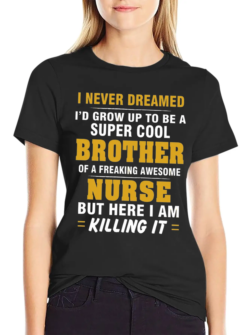 Nurse - Nurse Cool For Brother Of Nurse Casual Graphic T-Shirt – Simple And Comfortable Daily Wear