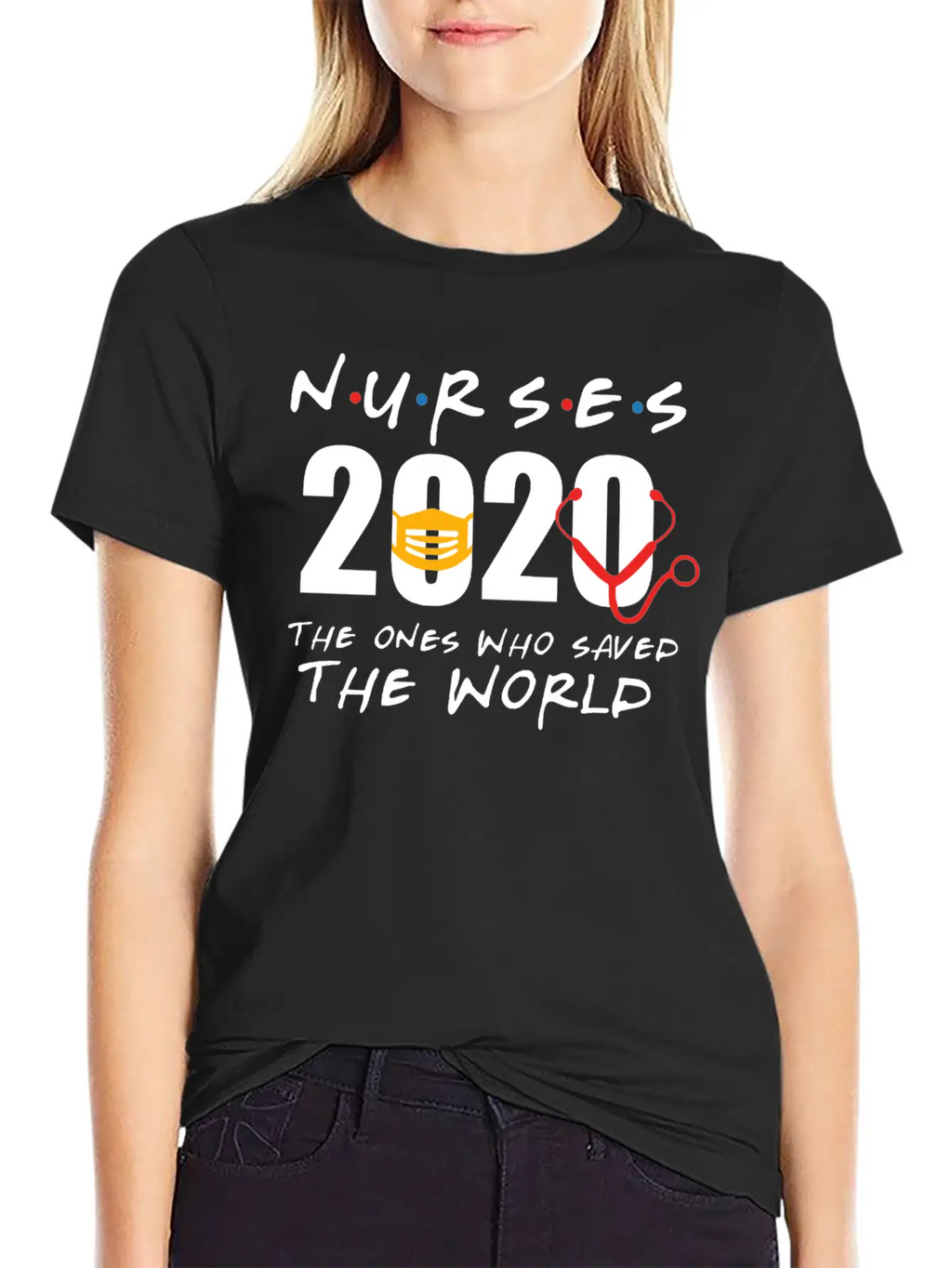 Nurses 2020 The Ones Who Saved The World Unisex Casual T-Shirt – Clean Design For Daily Comfort