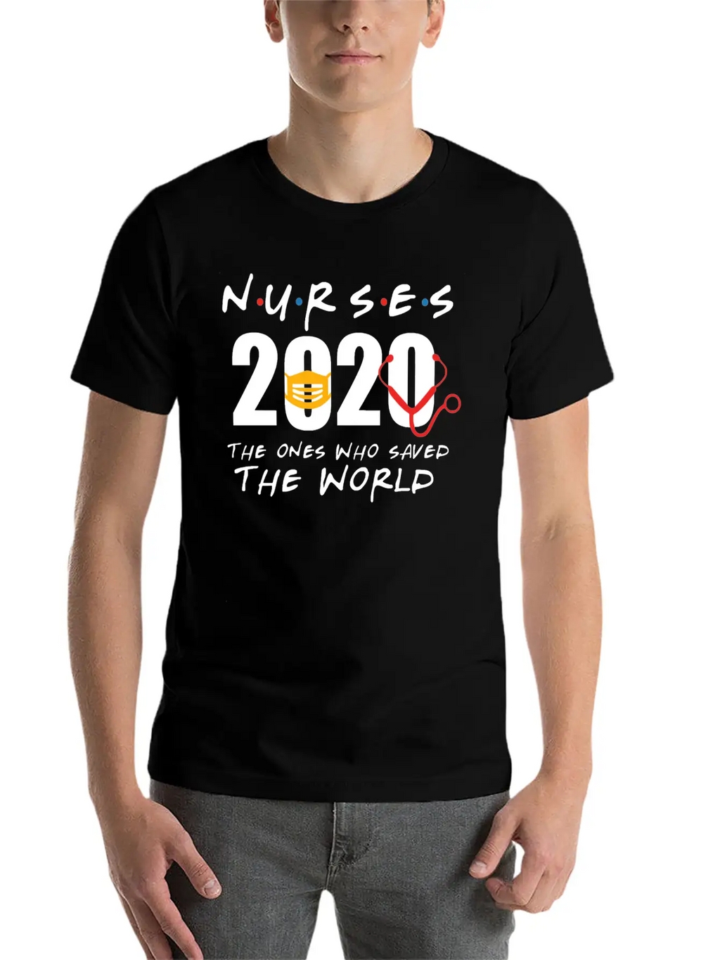 Nurses 2020 The Ones Who Saved The World Unisex Casual T-Shirt – Clean Design For Daily Comfort