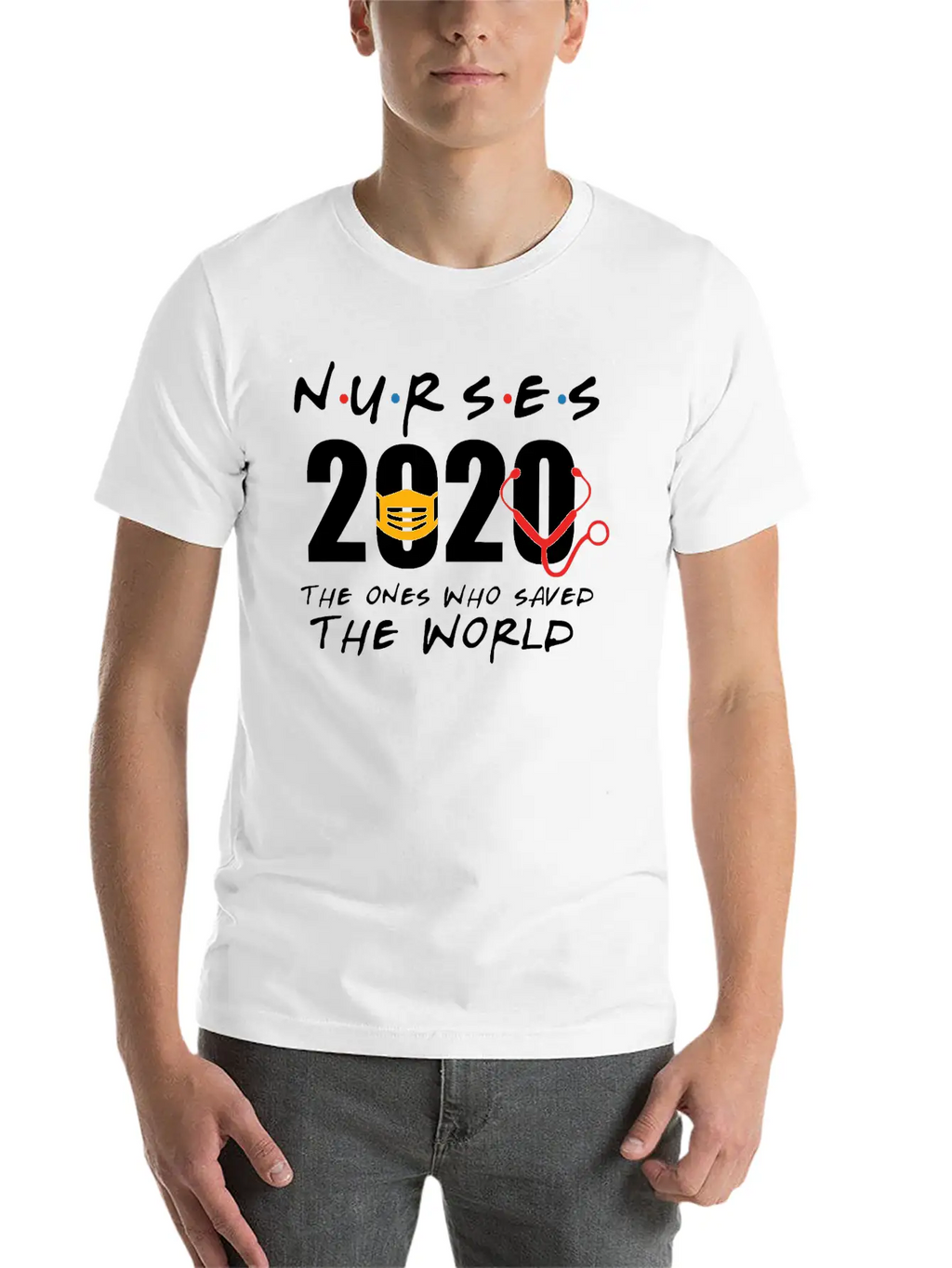 Nurses 2020 The Ones Who Saved The World Unisex Casual T-Shirt – Clean Design For Daily Comfort