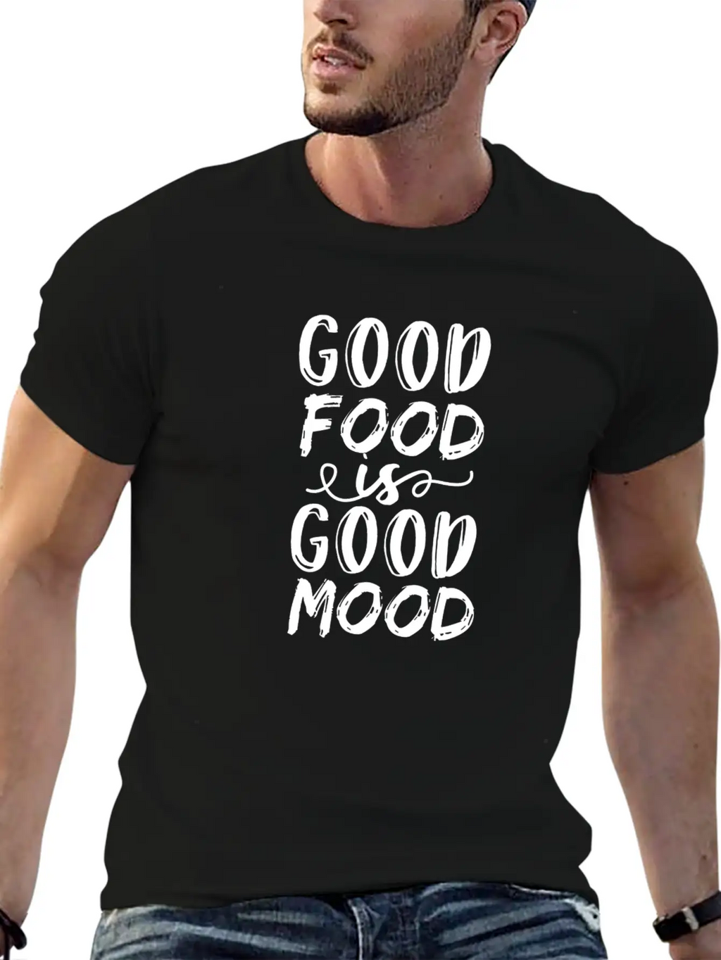 Nutrition. Food. Superfood. Cooking. Good Mood. Unisex Short Sleeve Soft Cotton T-Shirt – Casual Everyday Wear
