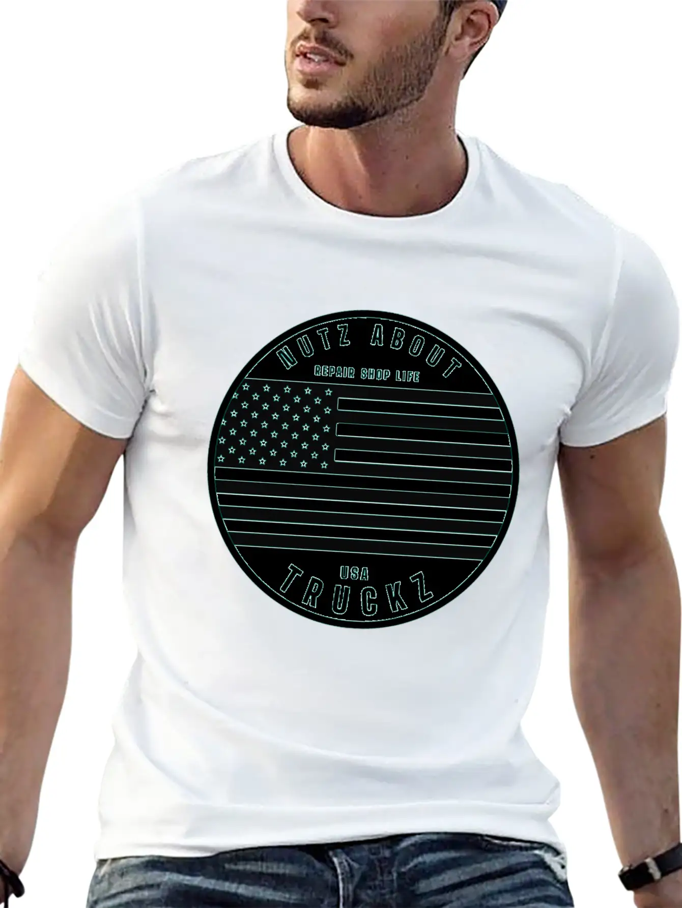 Nutz About USA Truckz Unisex Casual T-Shirt – Clean Design For Daily Comfort