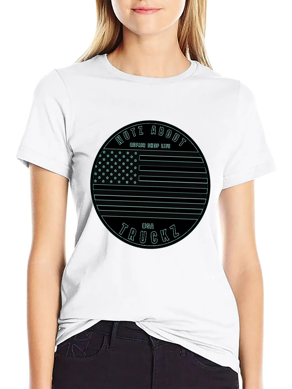 Nutz About USA Truckz Unisex Casual T-Shirt – Clean Design For Daily Comfort