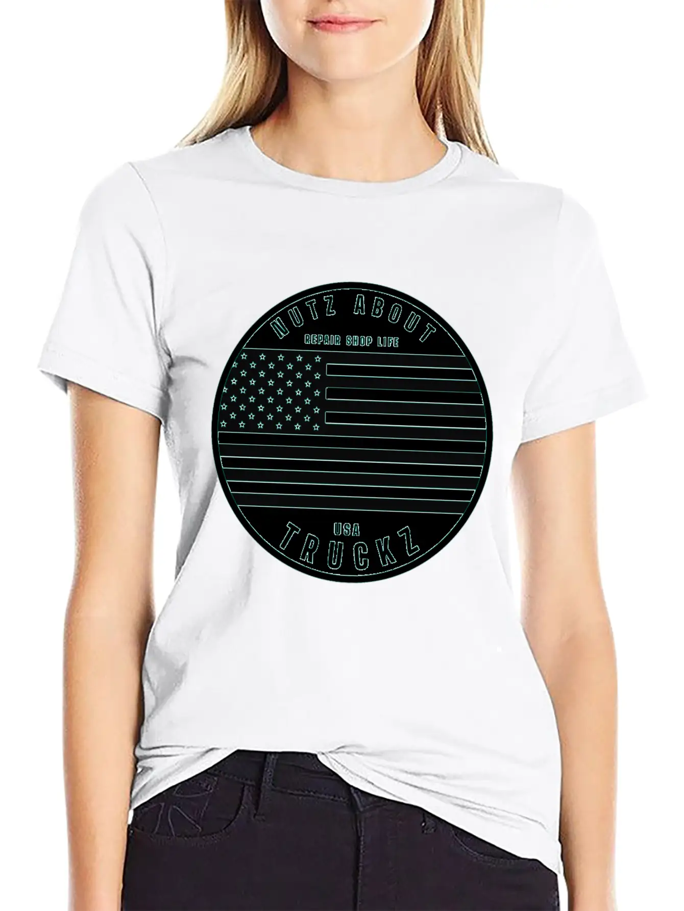 Nutz About USA Truckz Unisex Casual T-Shirt – Clean Design For Daily Comfort