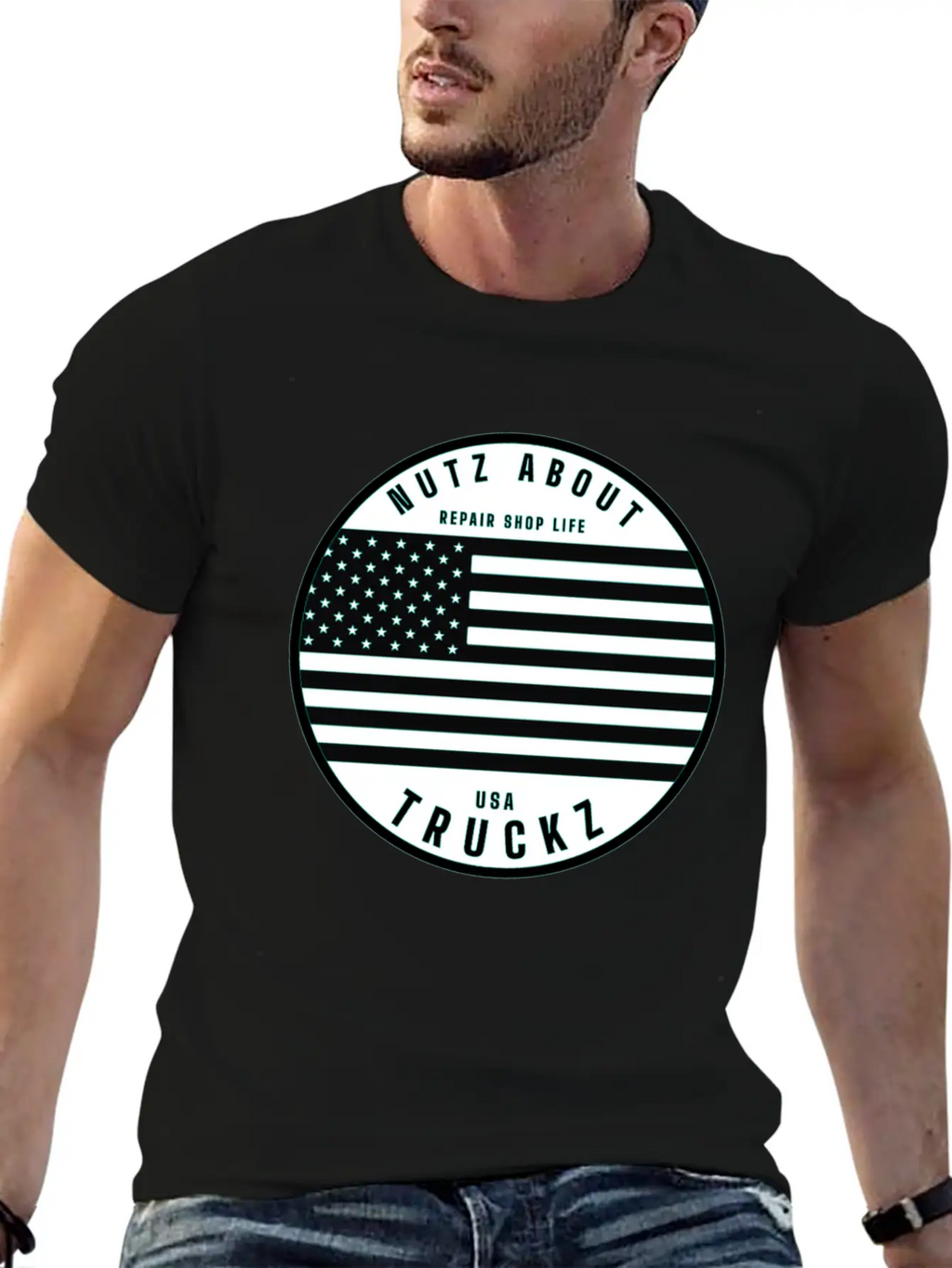 Nutz About USA Truckz Unisex Casual T-Shirt – Clean Design For Daily Comfort