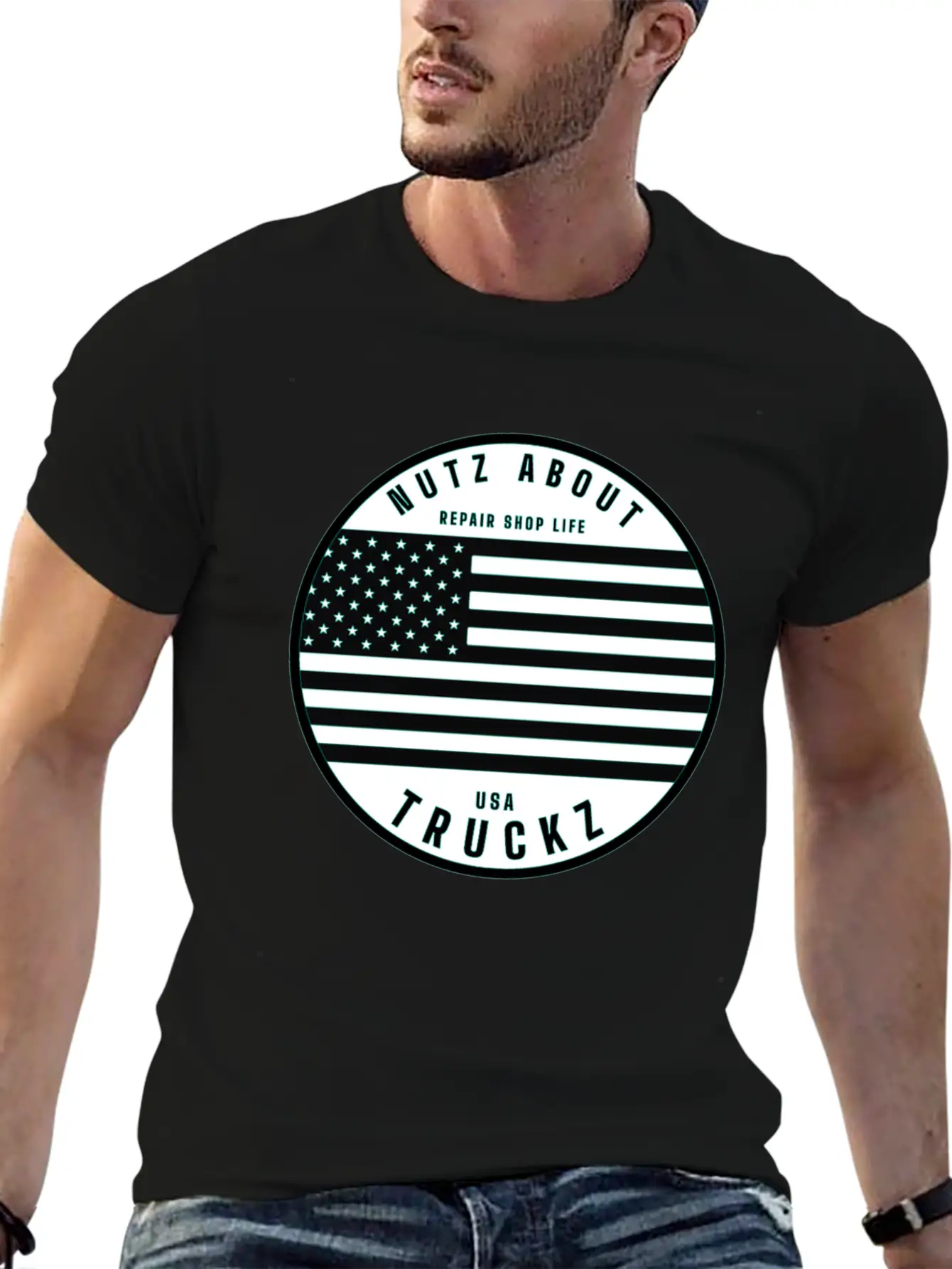 Nutz About USA Truckz Unisex Casual T-Shirt – Clean Design For Daily Comfort