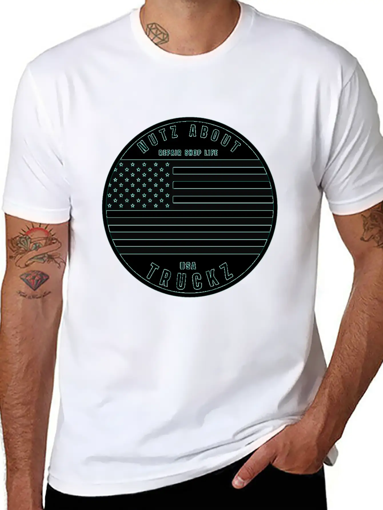 Nutz About USA Truckz Unisex Casual T-Shirt – Clean Design For Daily Comfort