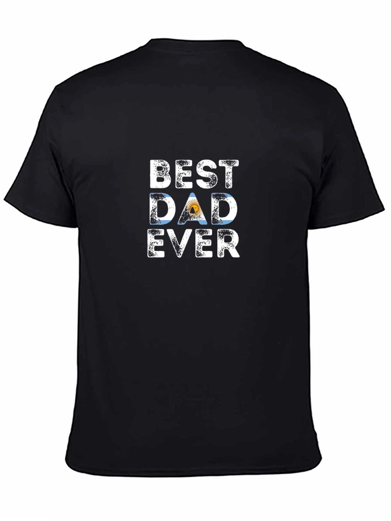 Best Dad Ever T-Shirt - Argentina Flag