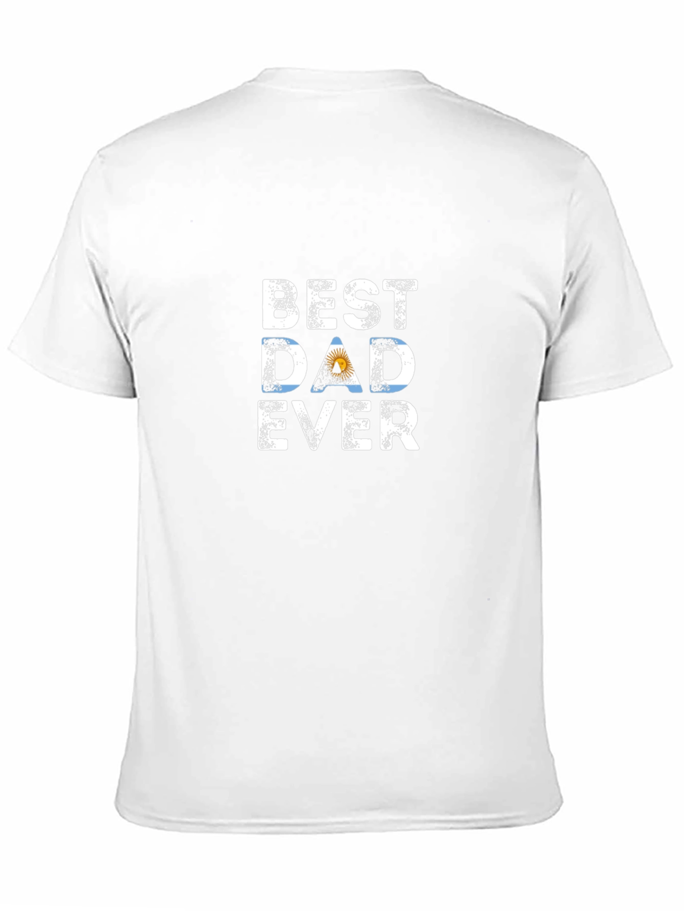 Best Dad Ever T-Shirt - Argentina Flag