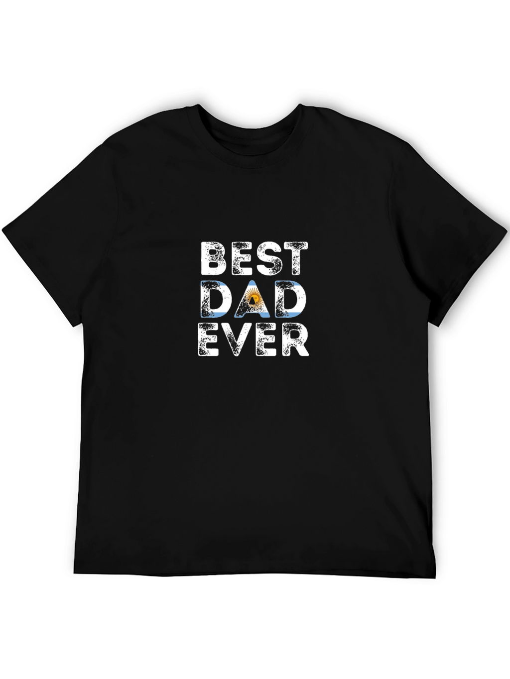 Best Dad Ever T-Shirt - Argentina Flag