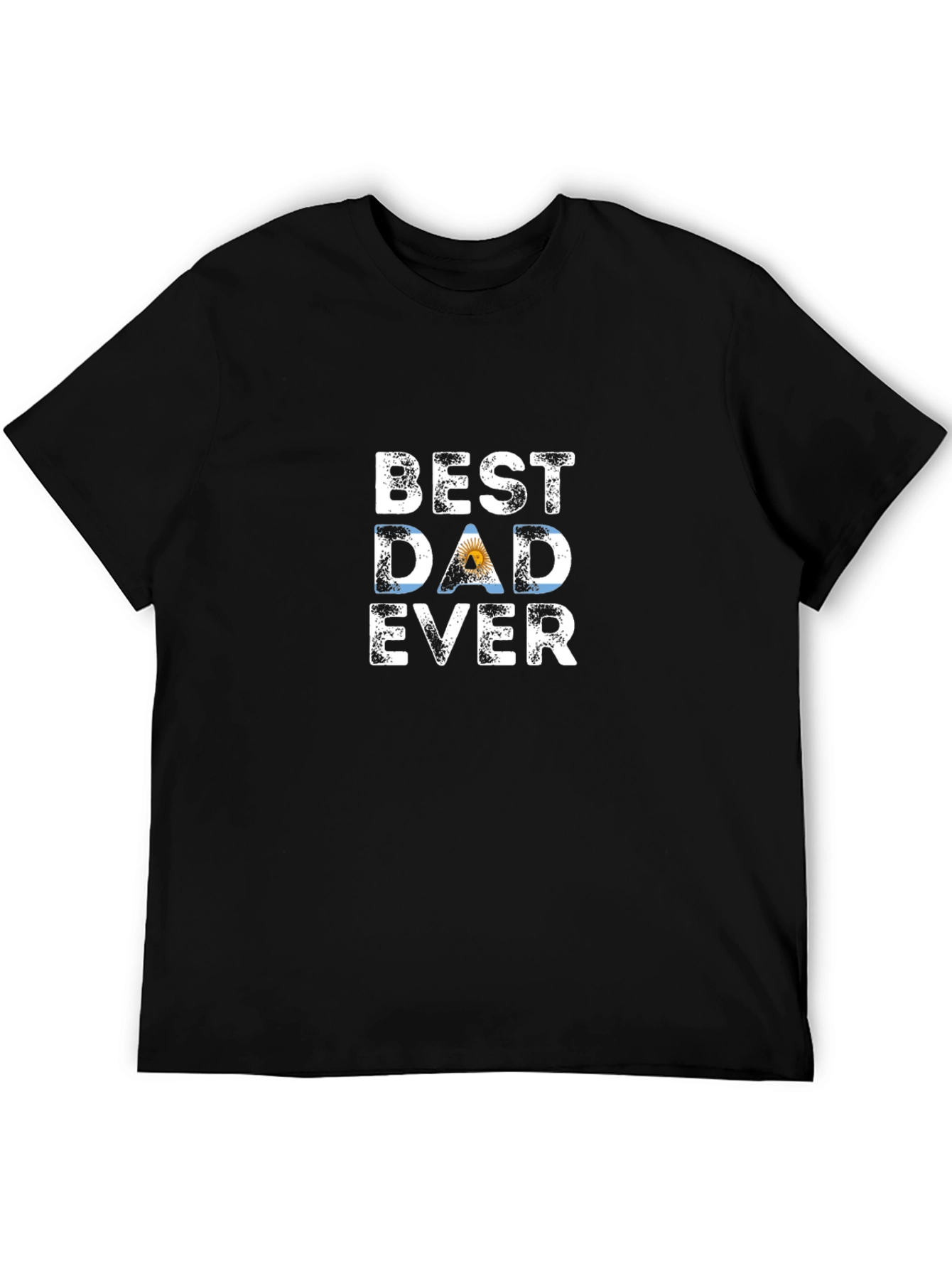 Best Dad Ever T-Shirt - Argentina Flag