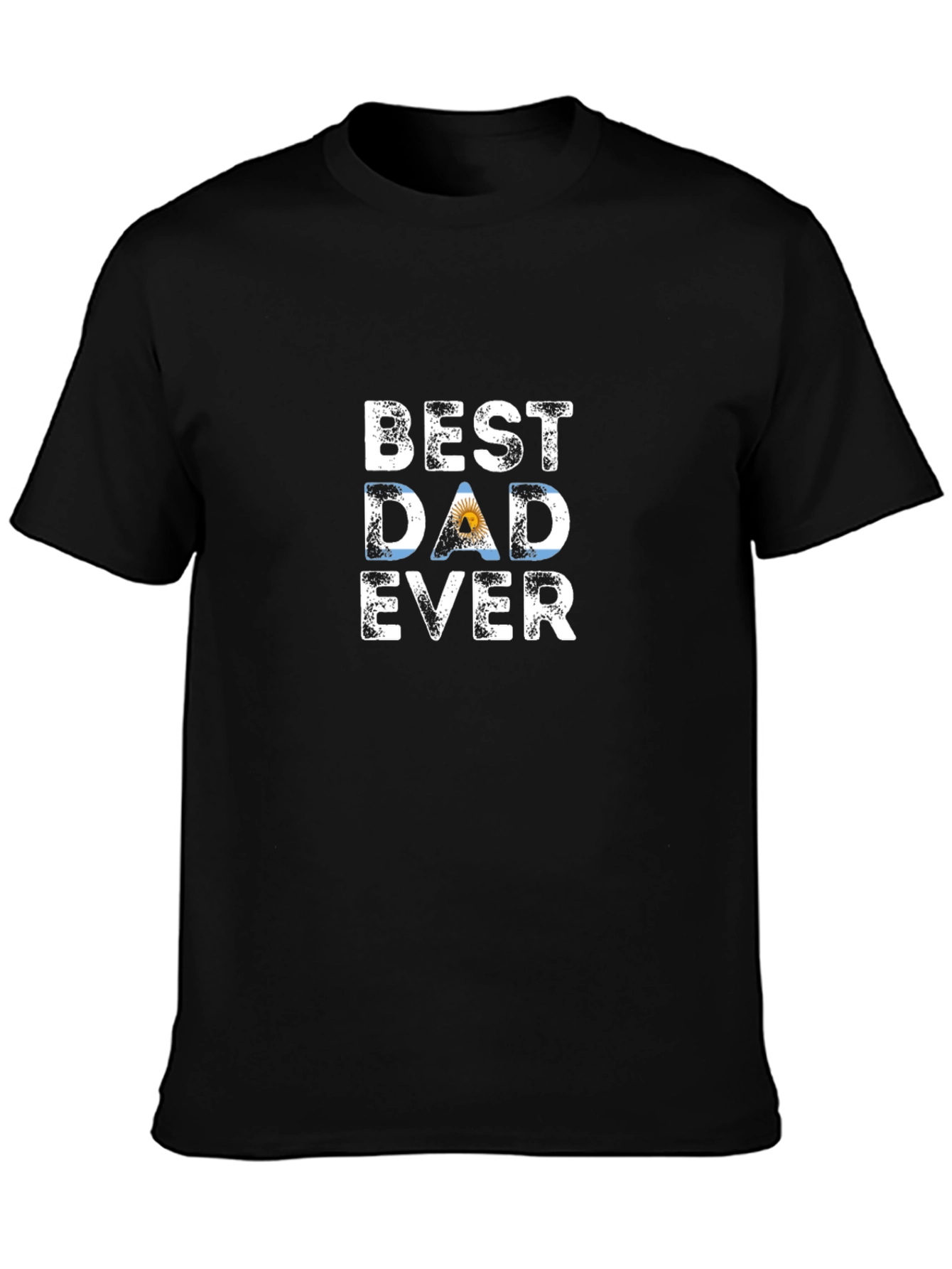 Best Dad Ever T-Shirt - Argentina Flag