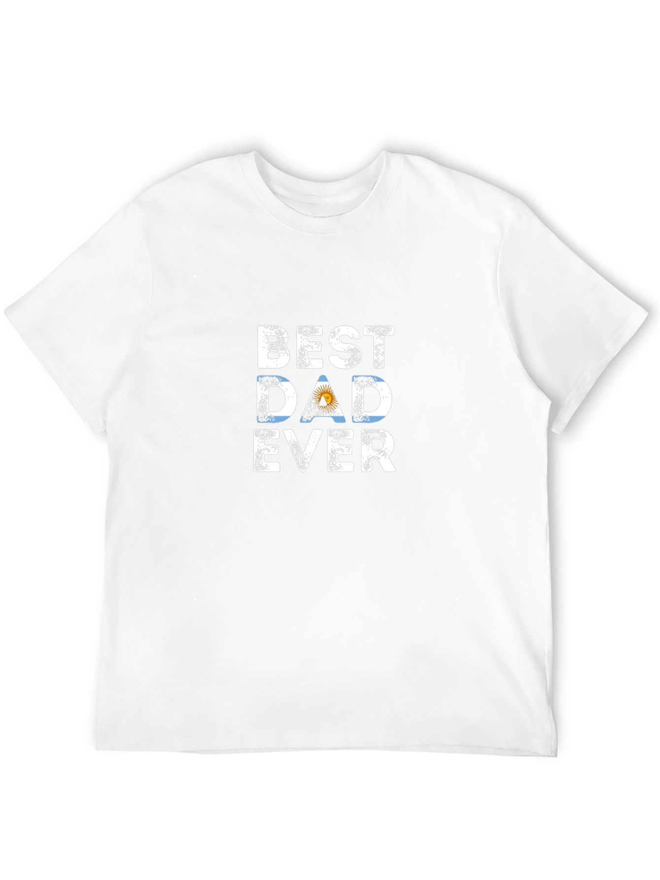 Best Dad Ever T-Shirt - Argentina Flag