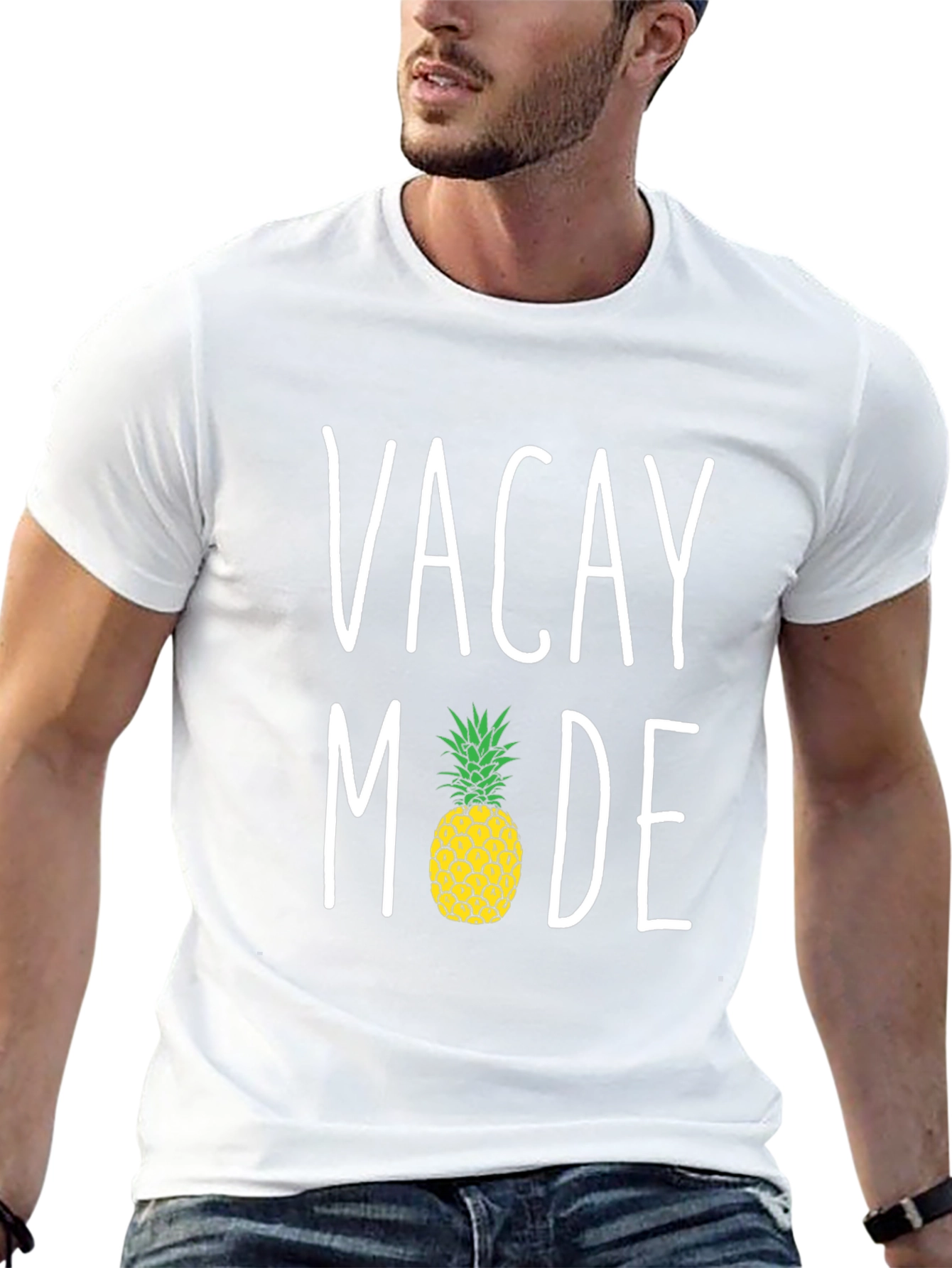 Vacay Mode Pineapple Graphic T-Shirt - Summer Style