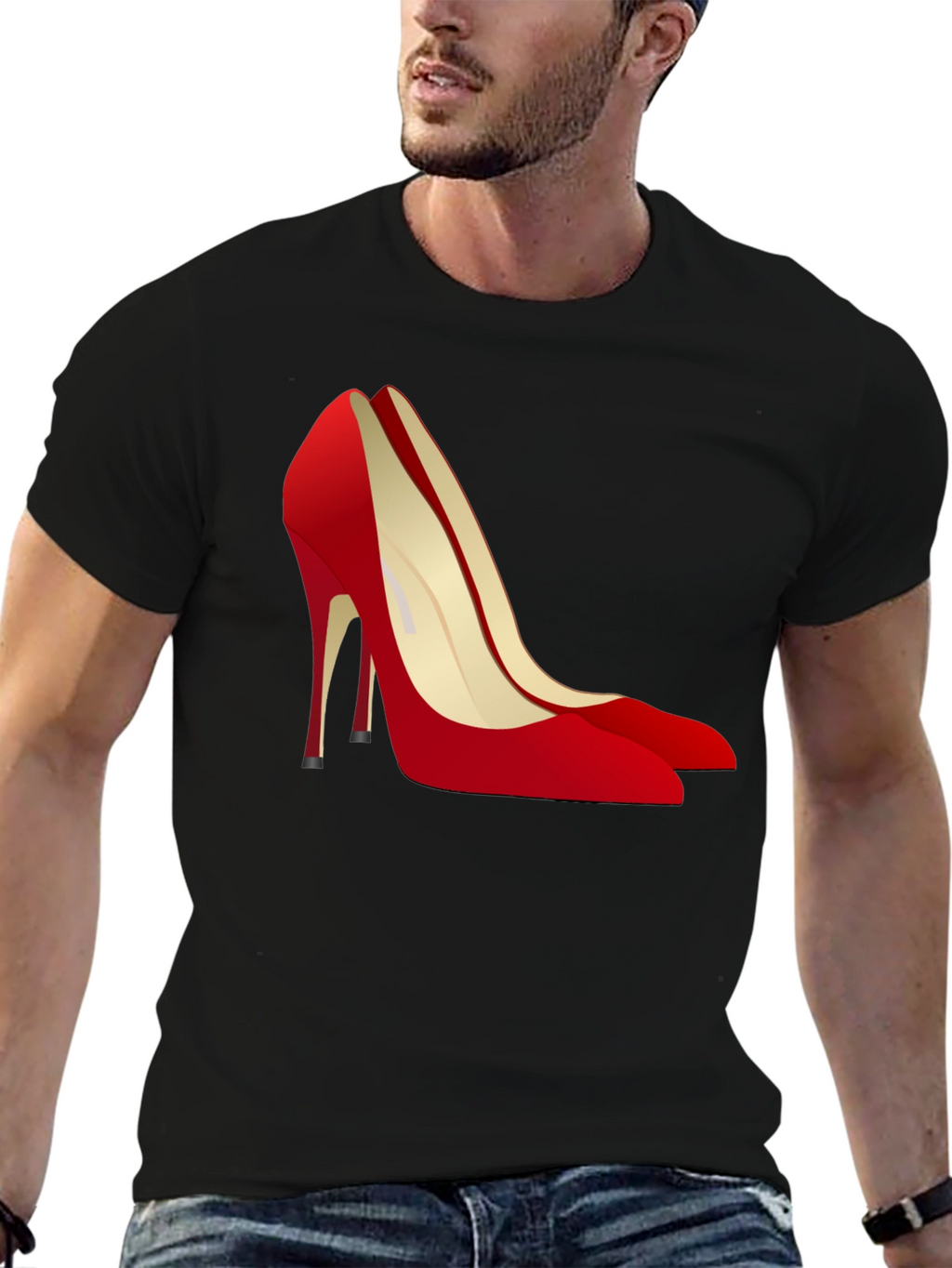 Red High Heel Graphic Tee