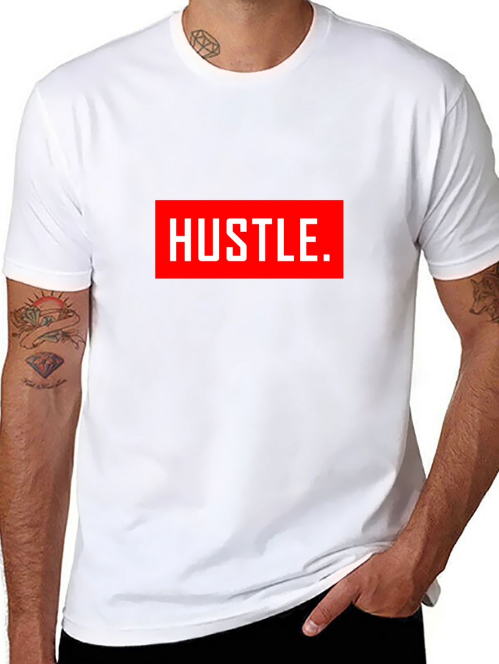 Hustle Graphic Tee - Bold Statement T-Shirt