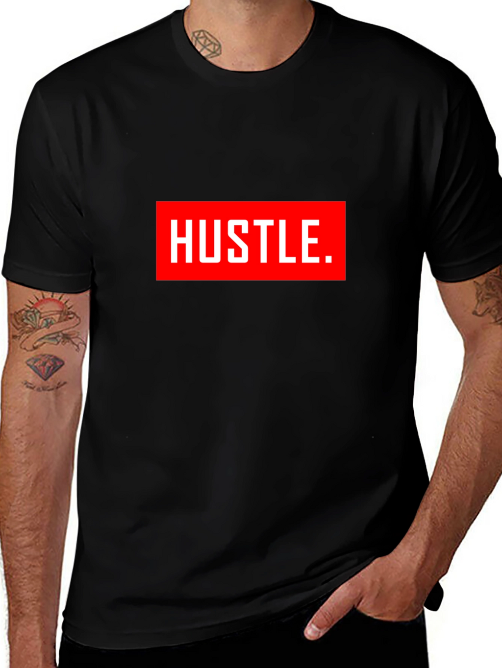 Hustle Graphic Tee - Bold Statement T-Shirt