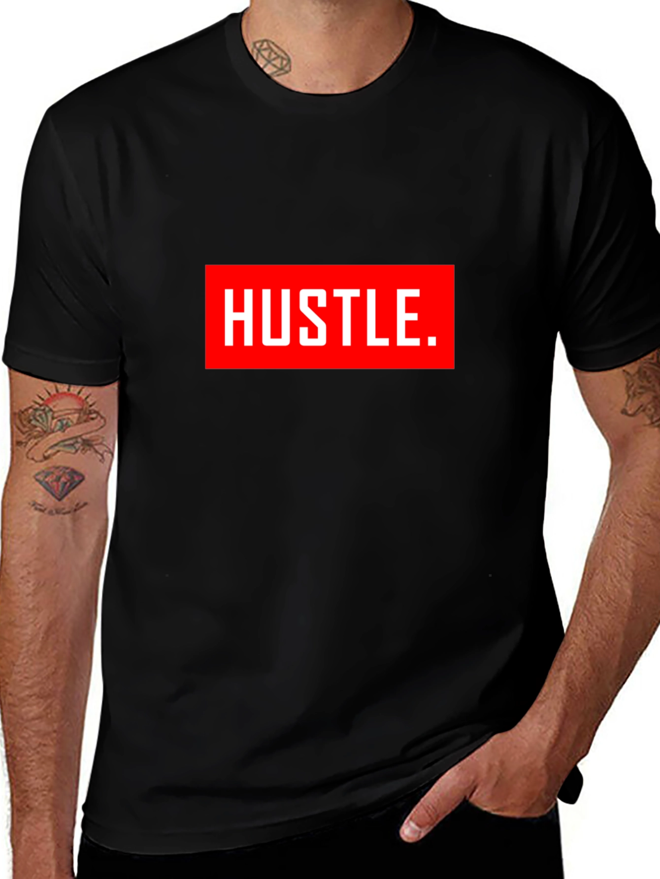 Hustle Graphic Tee - Bold Statement T-Shirt
