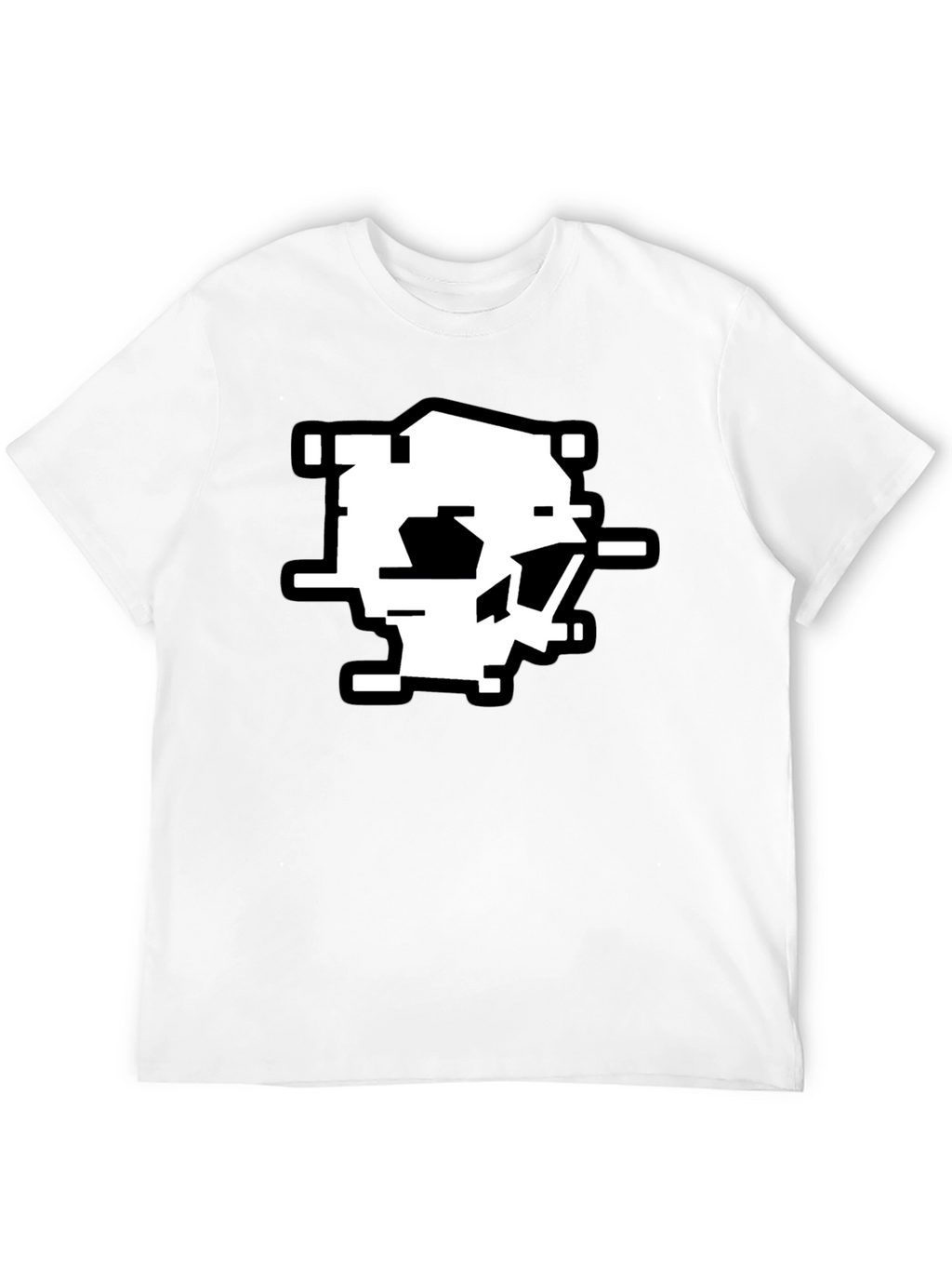 Abstract Glitch Art T-Shirt - Modern Pixel Design