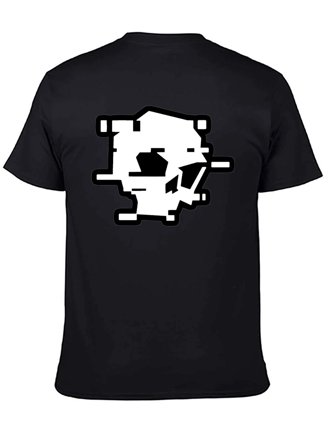 Abstract Glitch Art T-Shirt - Modern Pixel Design