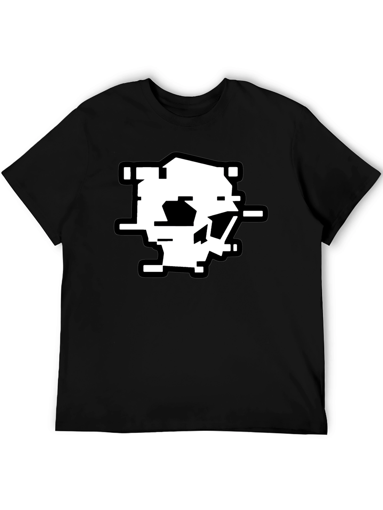 Abstract Glitch Art T-Shirt - Modern Pixel Design