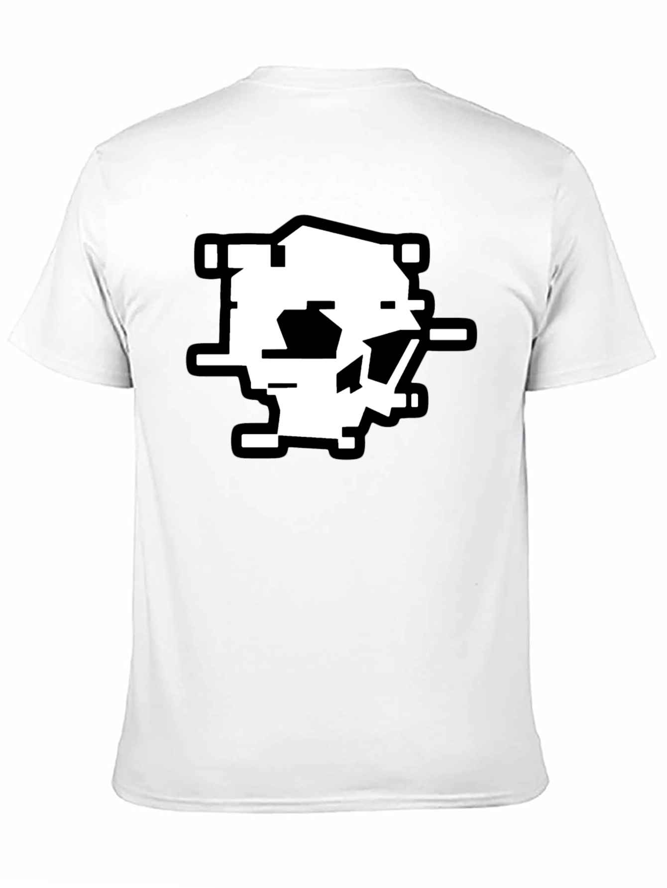 Abstract Glitch Art T-Shirt - Modern Pixel Design