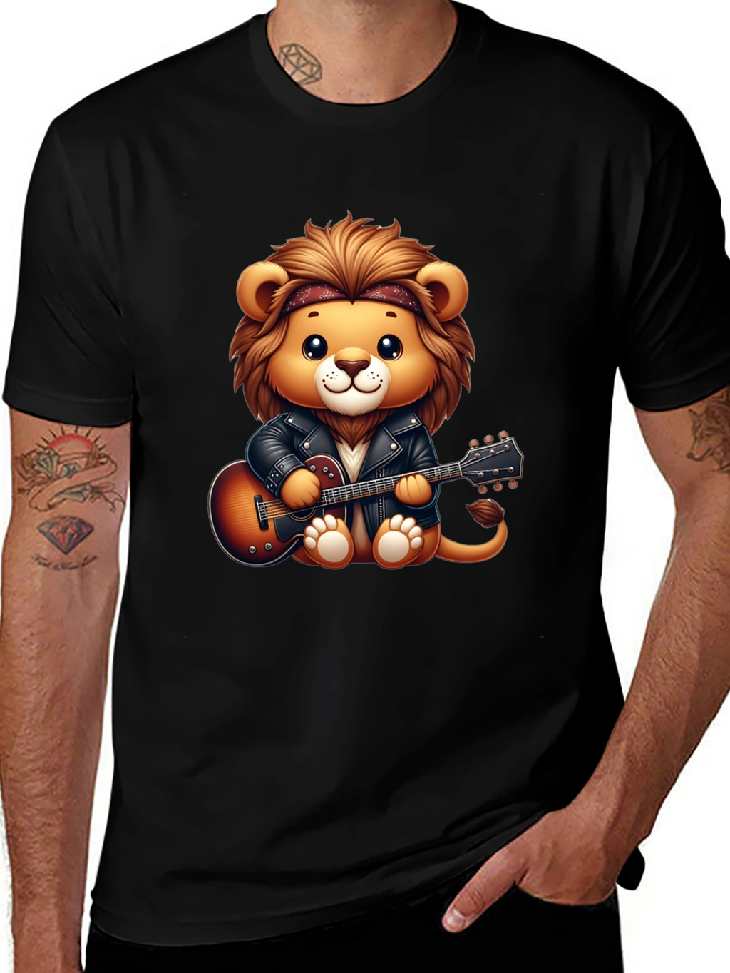 Lion Rockstar Graphic Tee