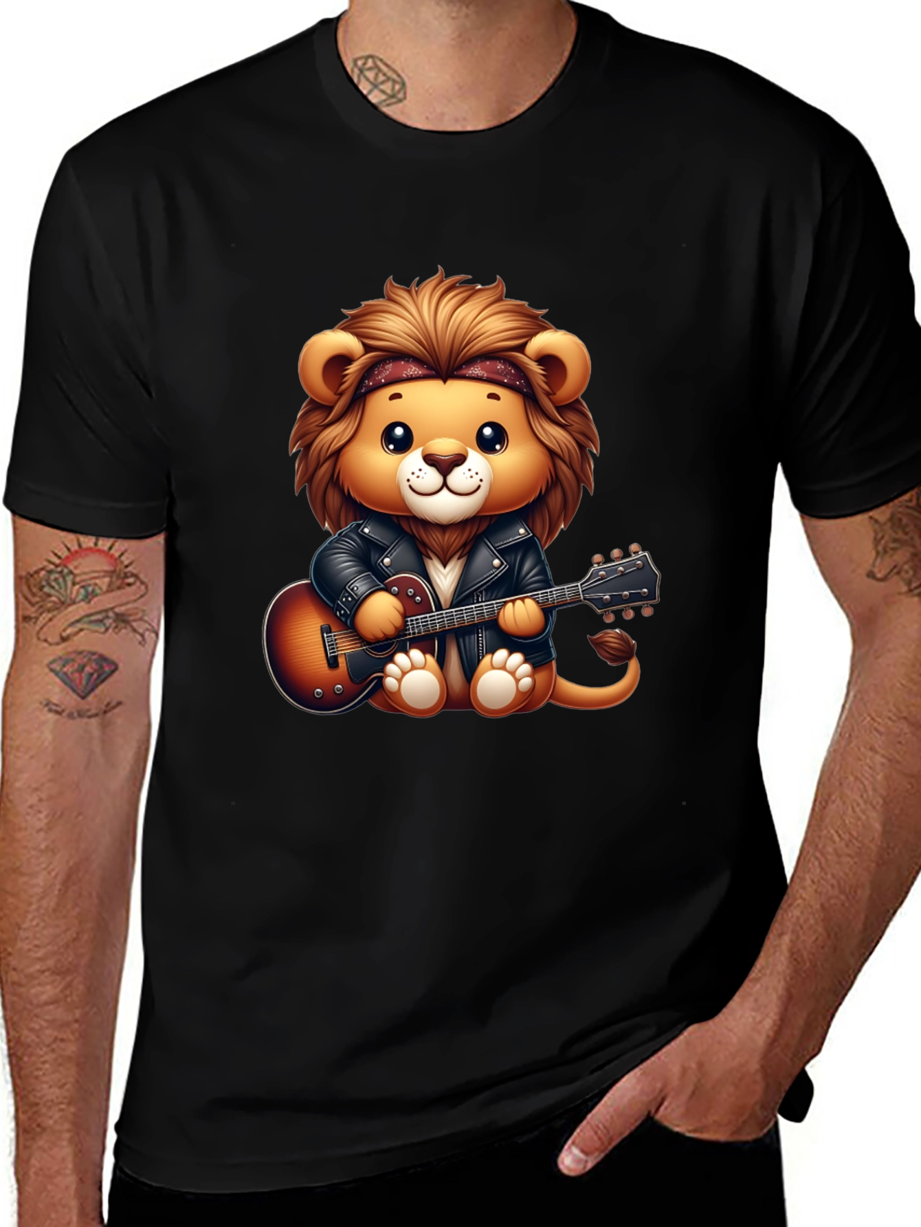Lion Rockstar Graphic Tee