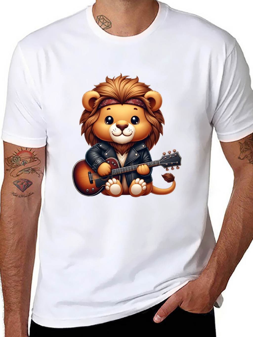 Lion Rockstar Graphic Tee