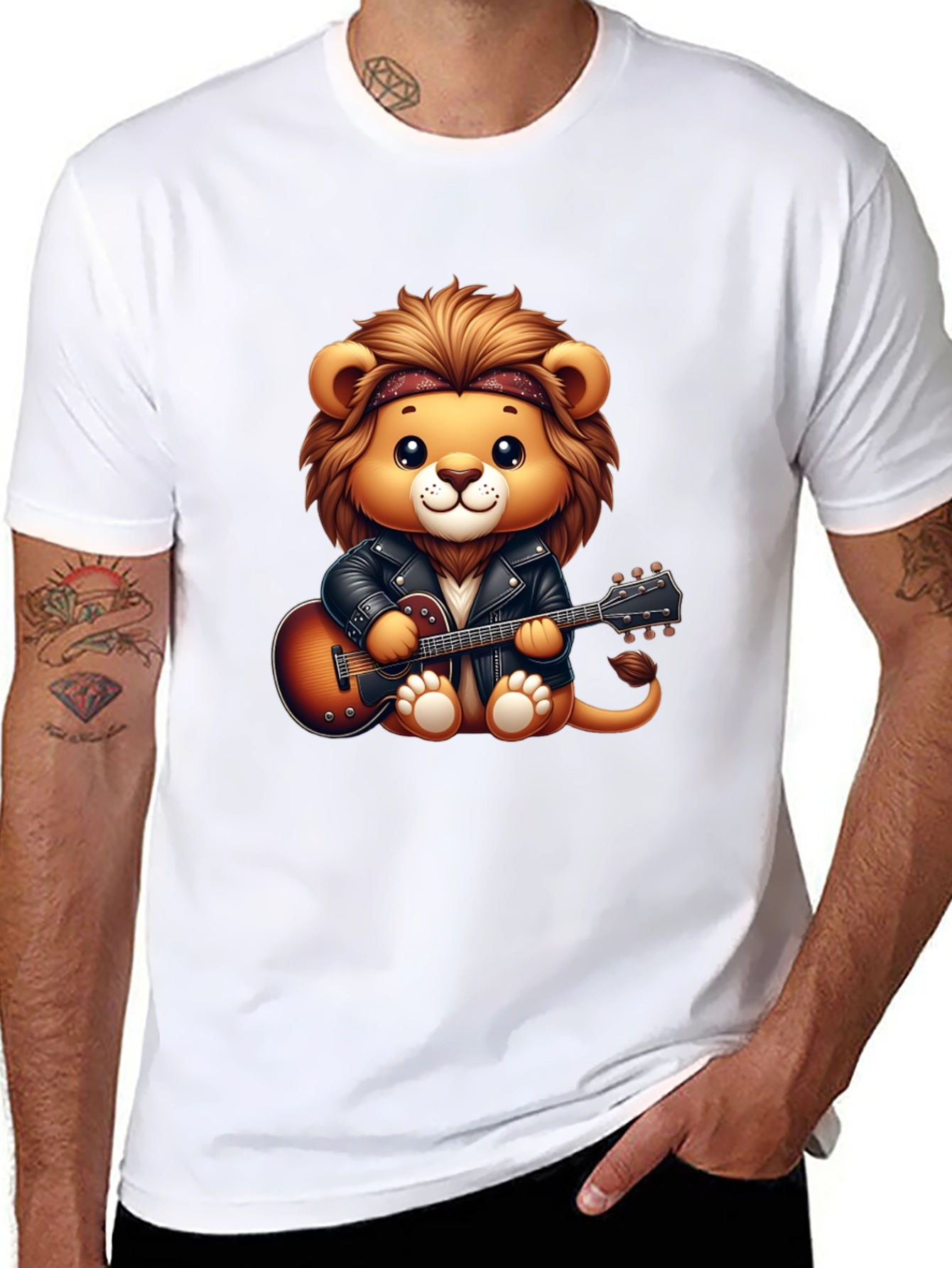 Lion Rockstar Graphic Tee